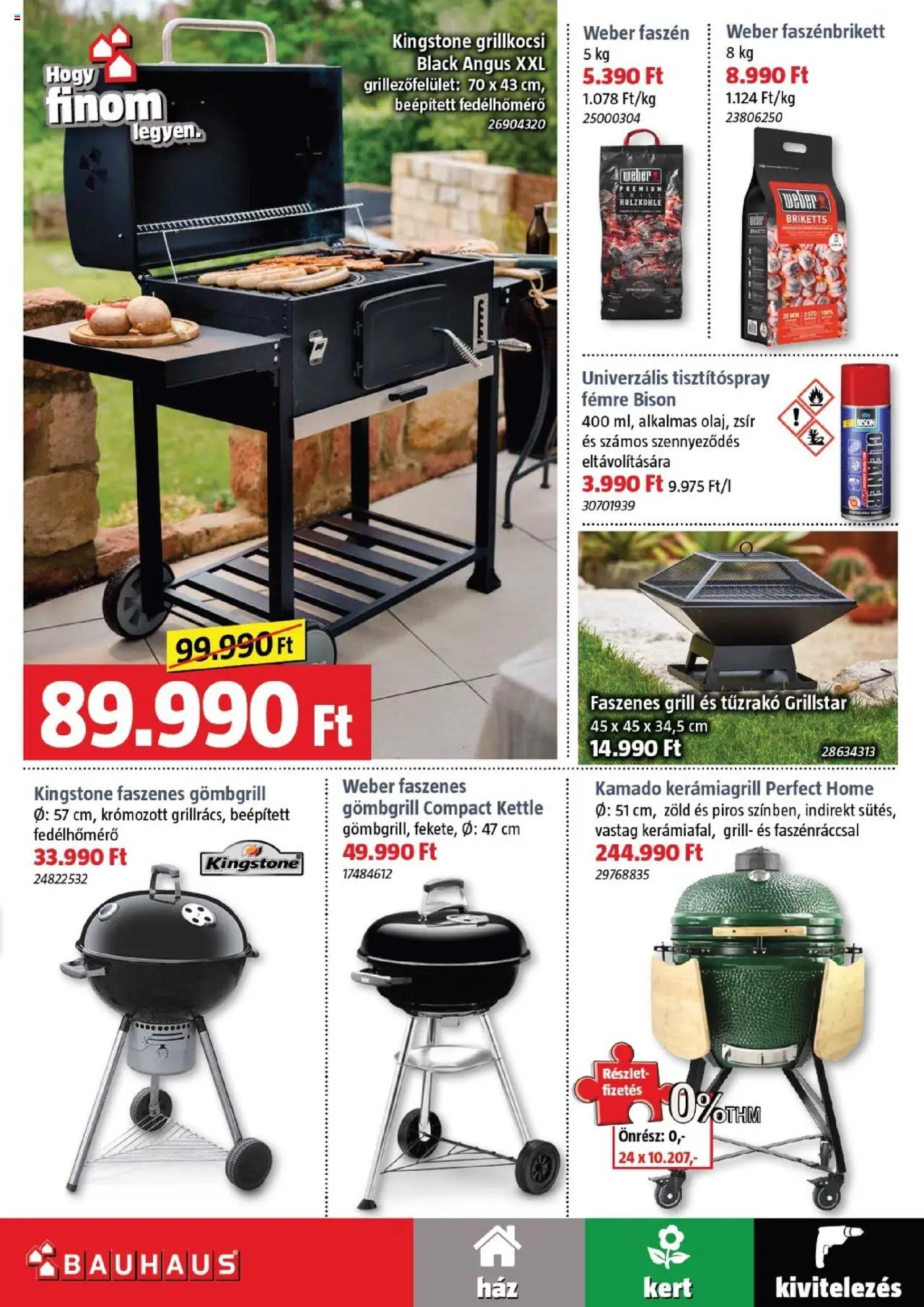 Bauhaus akciós ujság - amely érvényes a következő dátumtól: 05.06.2025 | Oldal: 15 | Termékek: Grill, Grillkocsi