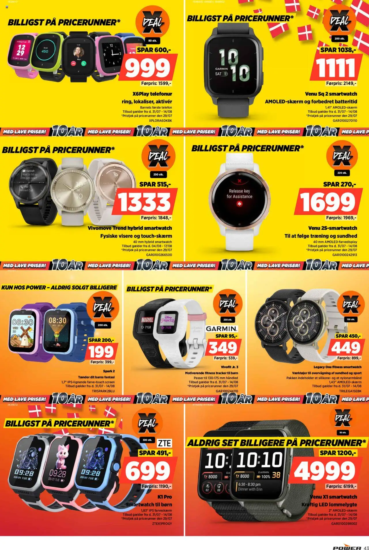 Power Tilbudsavis gyldig fra 31.07.2025 | Side: 43 | Produkter: Telefon, Smartwatch