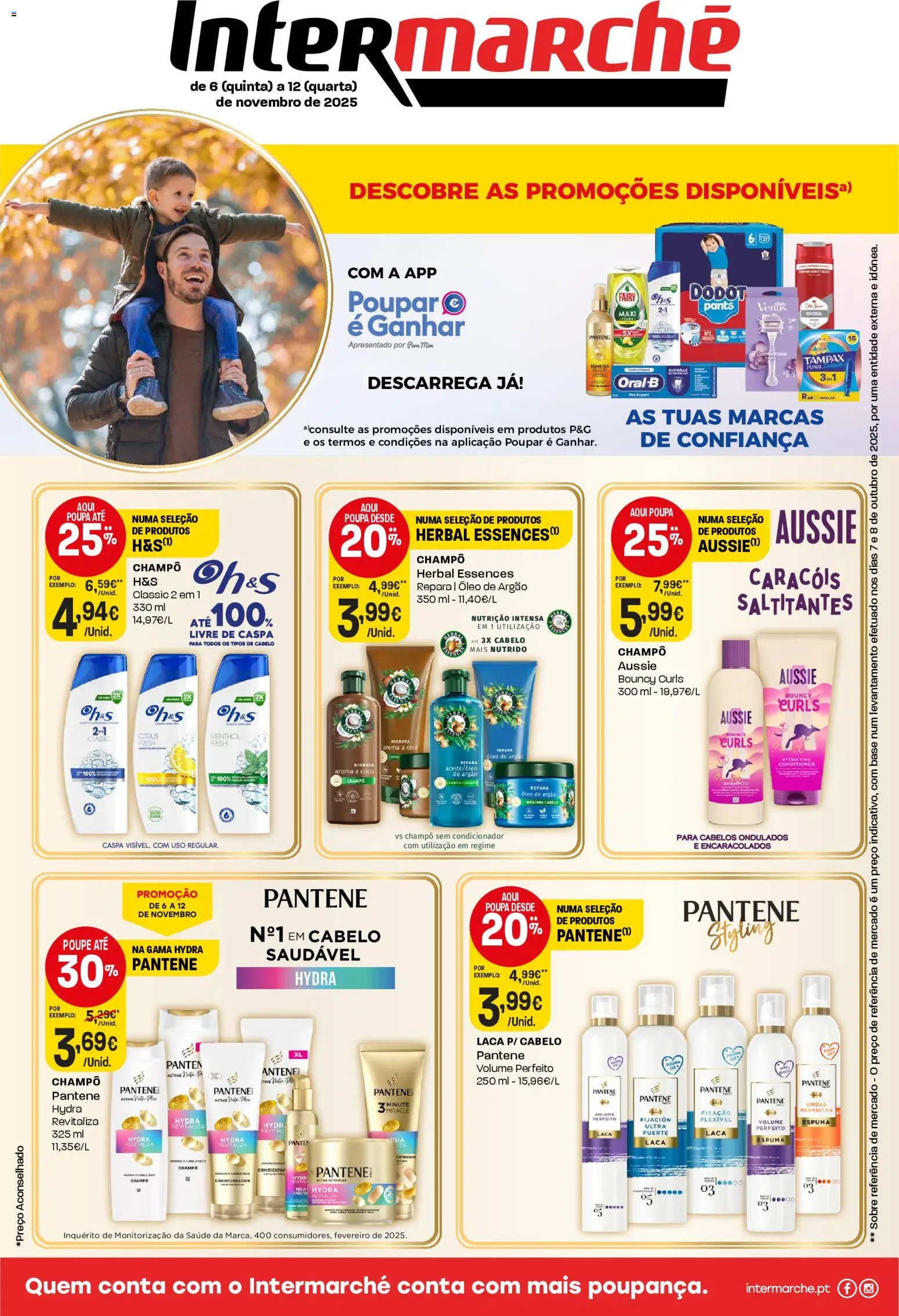 Intermarché Folheto Mini │ válido de 06.11.2025 | Página: 1 | Produtos: Shampoo, Condicionador, Base, Óleo