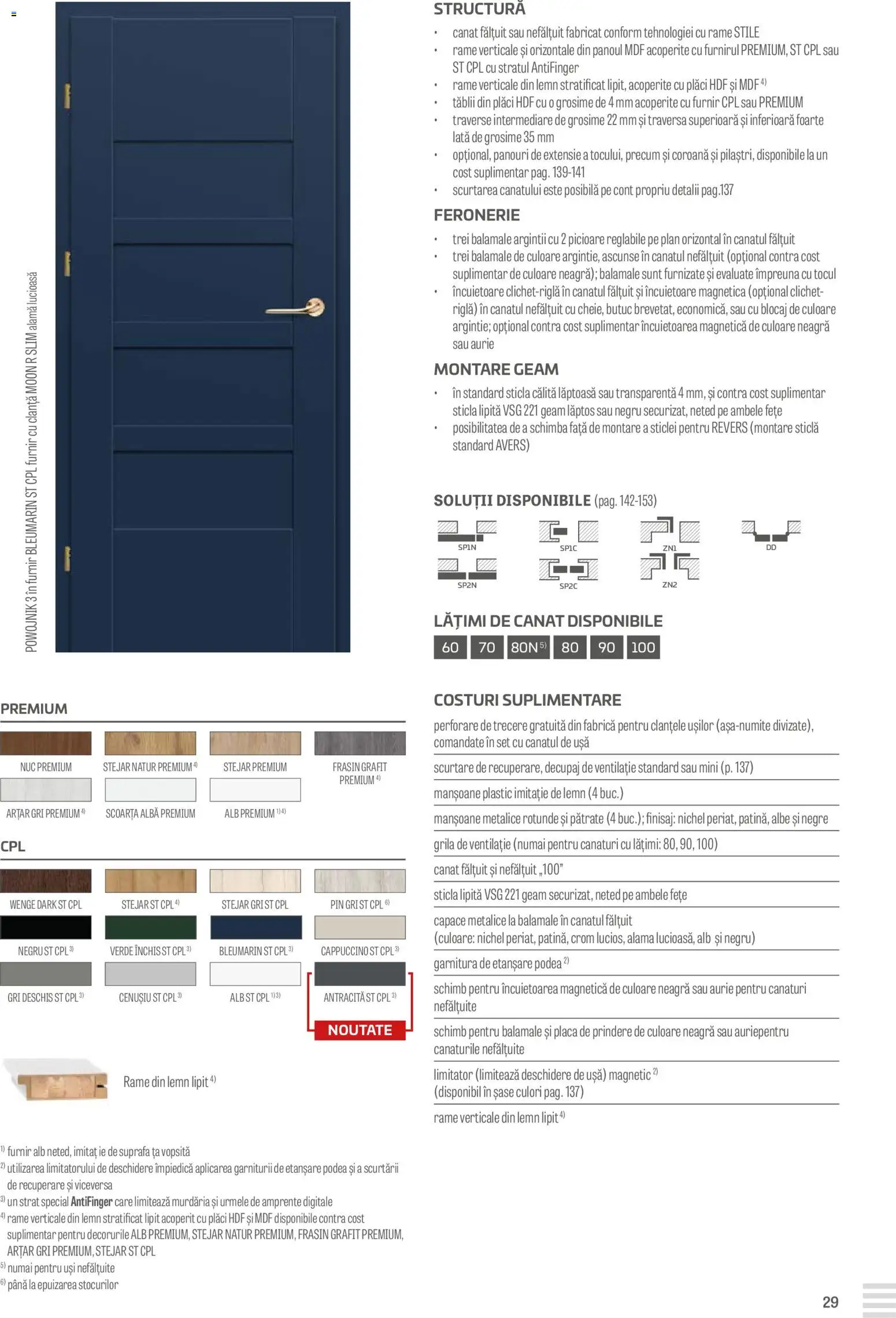 Noul catalog Proges – valabil de la 23.08.2024 | Pagină: 29 | Produse: Traverse, Ușă