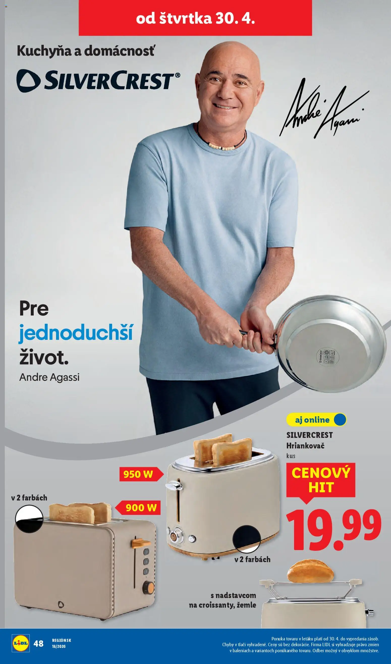 Nové Lidl akcie – leták je platný od 27.04.2026 | Strana: 80 | Produkty: Kuchyňa, Hriankovač