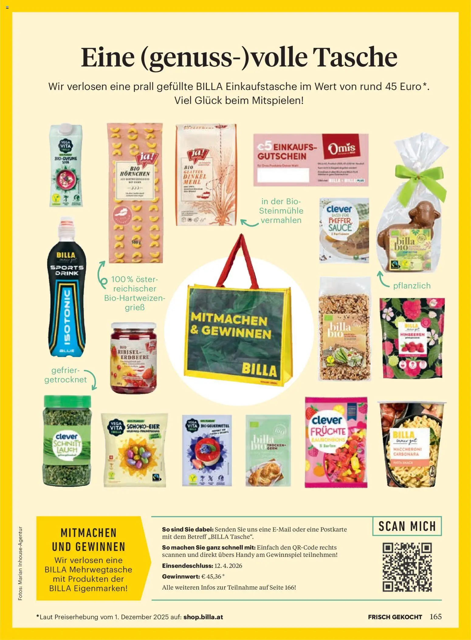 Billa  Frisch Gekocht gültig ab 01.03.2026 | Seite: 163 | Produkte: Matériel de rangement Fitness, Tasche