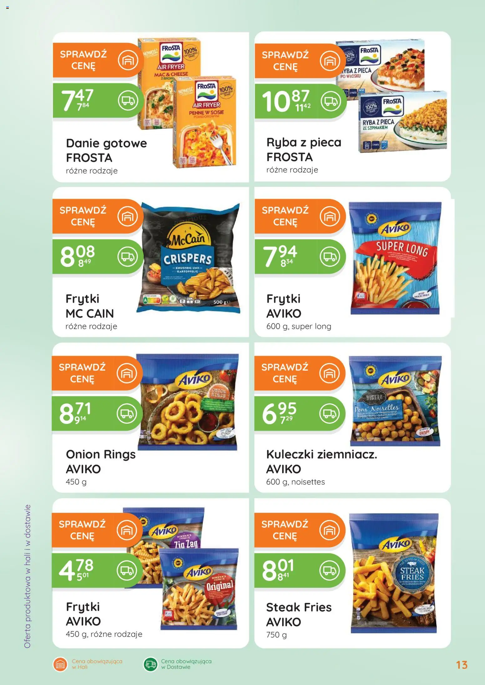 Eurocash gazetka - Oferta Handlowa od 06.04.2026 | Strona: 13 | Produkty: Penne, Frytki, Ryba