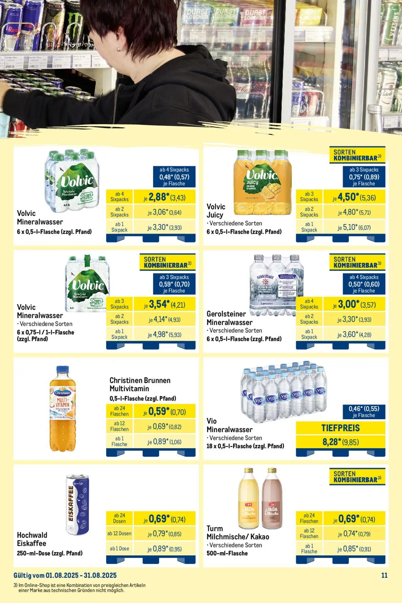 Metro Wochen-Angebote Händler - gültig ab dem 25.08.2025 | Seite: 16 | Produkte: Mineralwasser, Volvic, Gerolsteiner