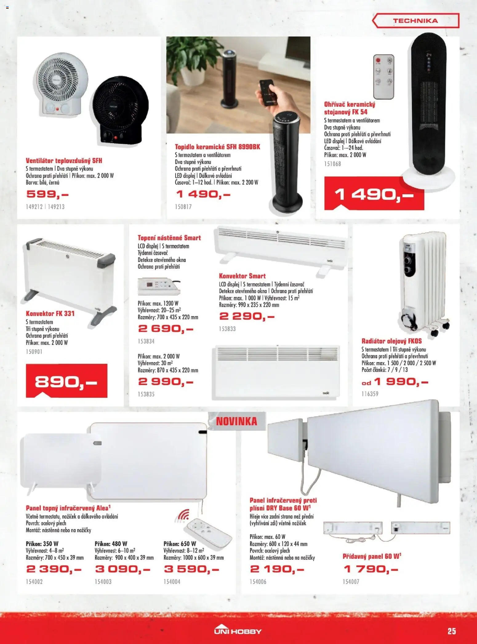 Uni Hobby leták od 27.11.2025 | Strana: 25 | Produkty: Plech, Ventilátor, Časovač, LED