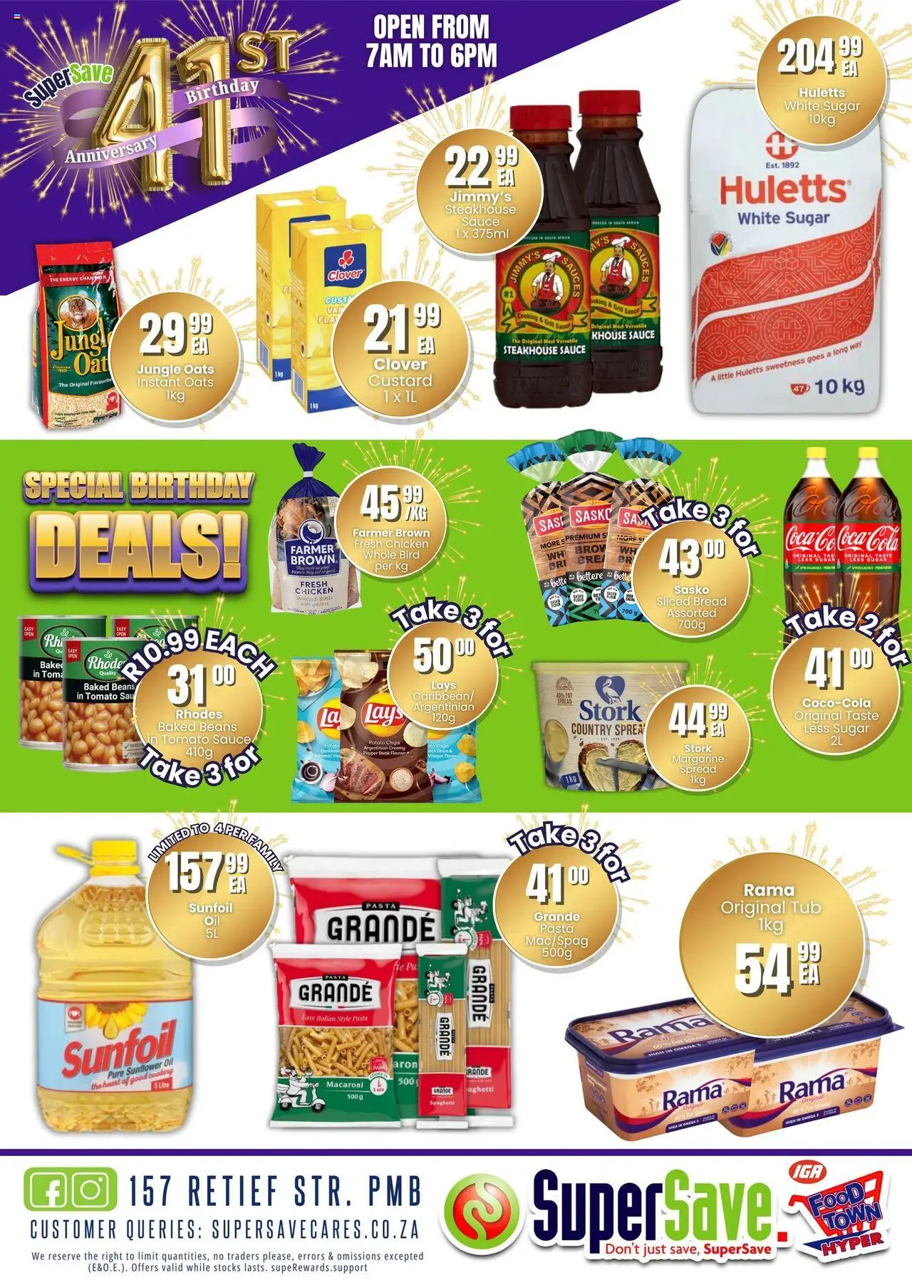 New Super Save catalogue – valid from 17.10.2025 | Page: 3 | Products: Oats, Bread, Sauce, Sugar
