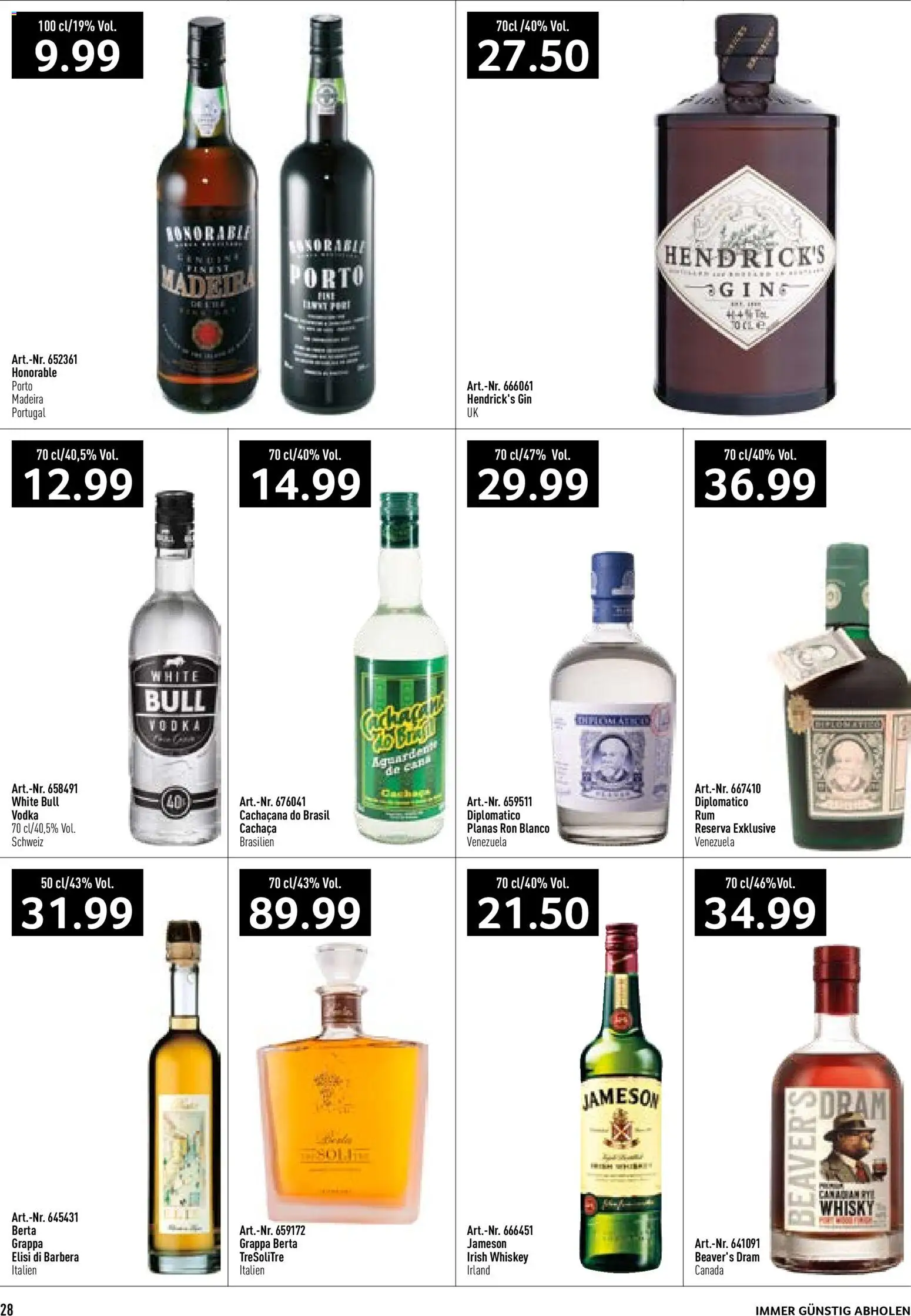 Prodega aktionen – gültig ab 06.04.2026 | Seite: 28 | Produkte: Gin, Whiskey