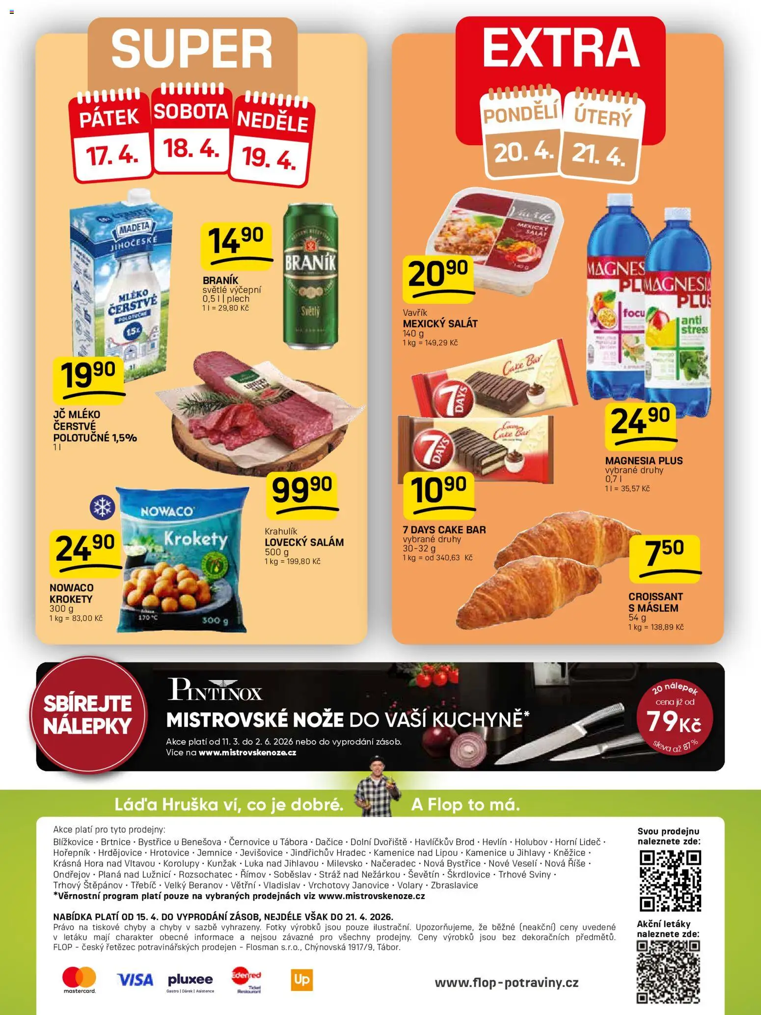 Flop leták od 15.04.2026 | Strana: 12 | Produkty: Salát, Braník, Croissant, Lovecký salám