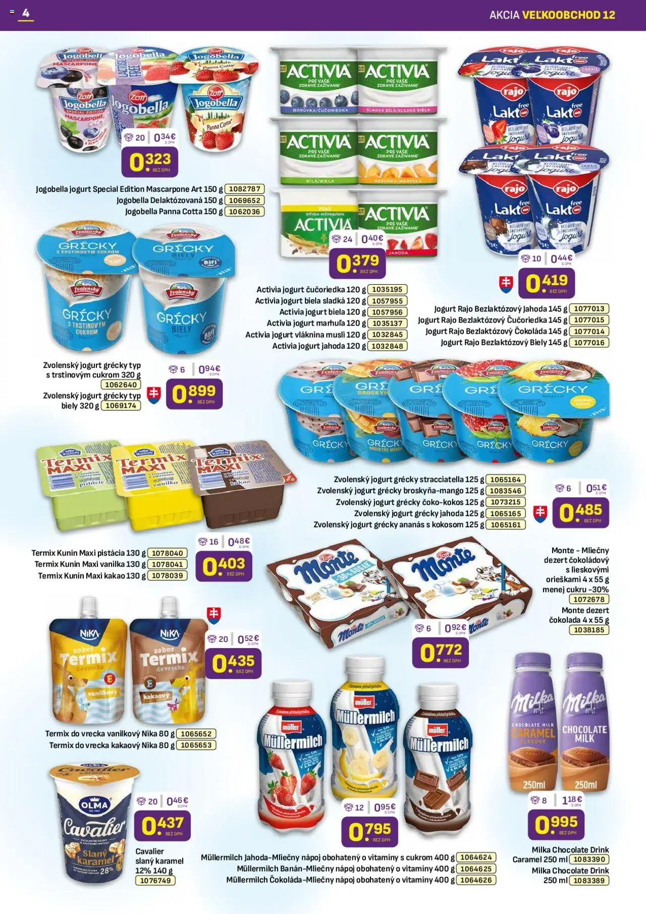 Libex leták │ platný od 16.06.2025 | Strana: 4 | Produkty: Jogurt, Čokoláda, Milka, Mango