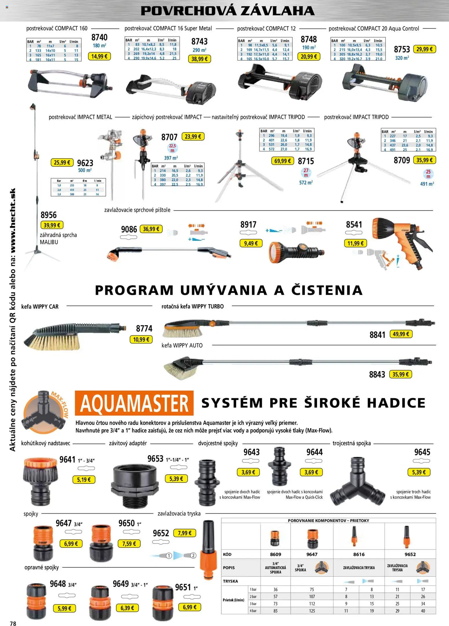 Nové Hecht akcie – leták je platný od 30.10.2025 | Strana: 78 | Produkty: Kefa, Sprcha, Malibu, Adaptér