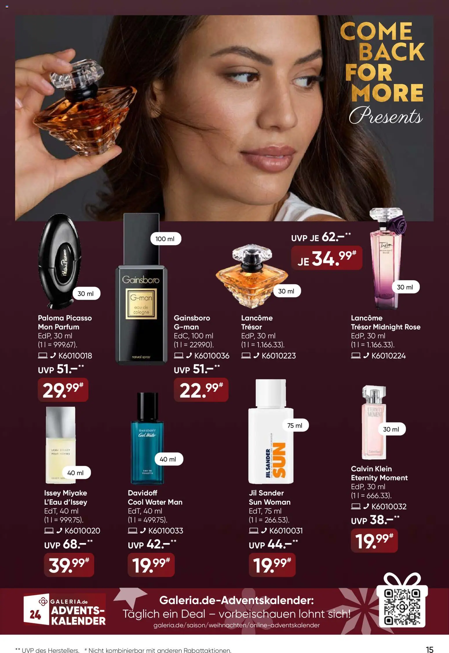 Galeria Karstadt Kaufhof Prospekt 	 – gültig ab 03.12.2025 | Seite: 15 | Produkte: Parfüm