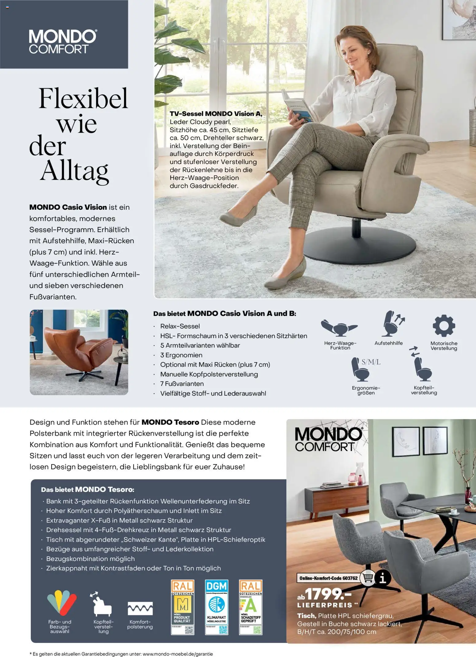 Ostermann Endlich Herbst MONDO Prospekt – gültig ab 25.10.2025 | Seite: 8 | Produkte: Relaxsessel, Tisch