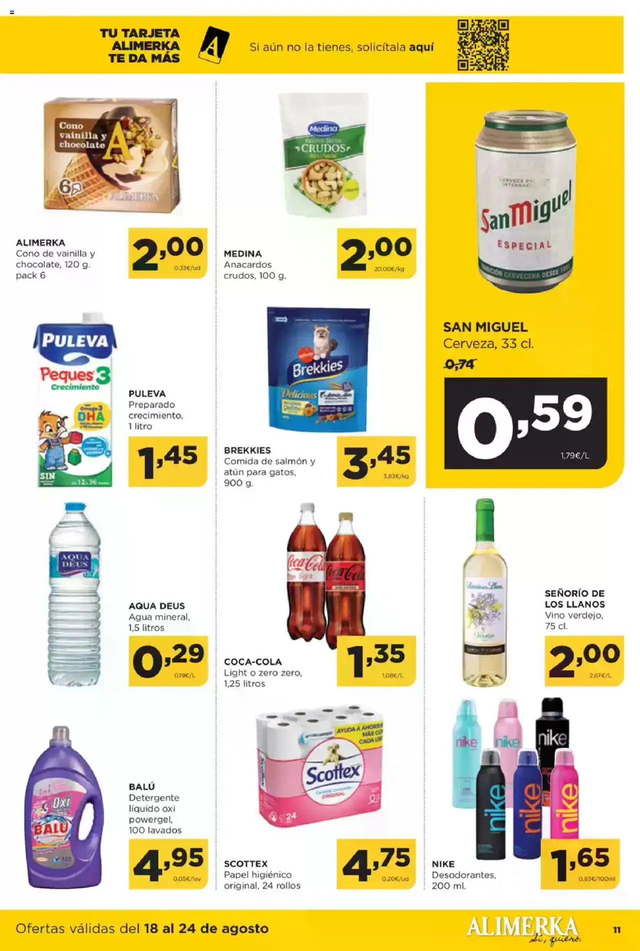 Alimerka folleto Castilla y León │ válido desde el 18.08.2025 | Página: 11 | Productos: Vino, Cerveza, Té, Detergente líquido