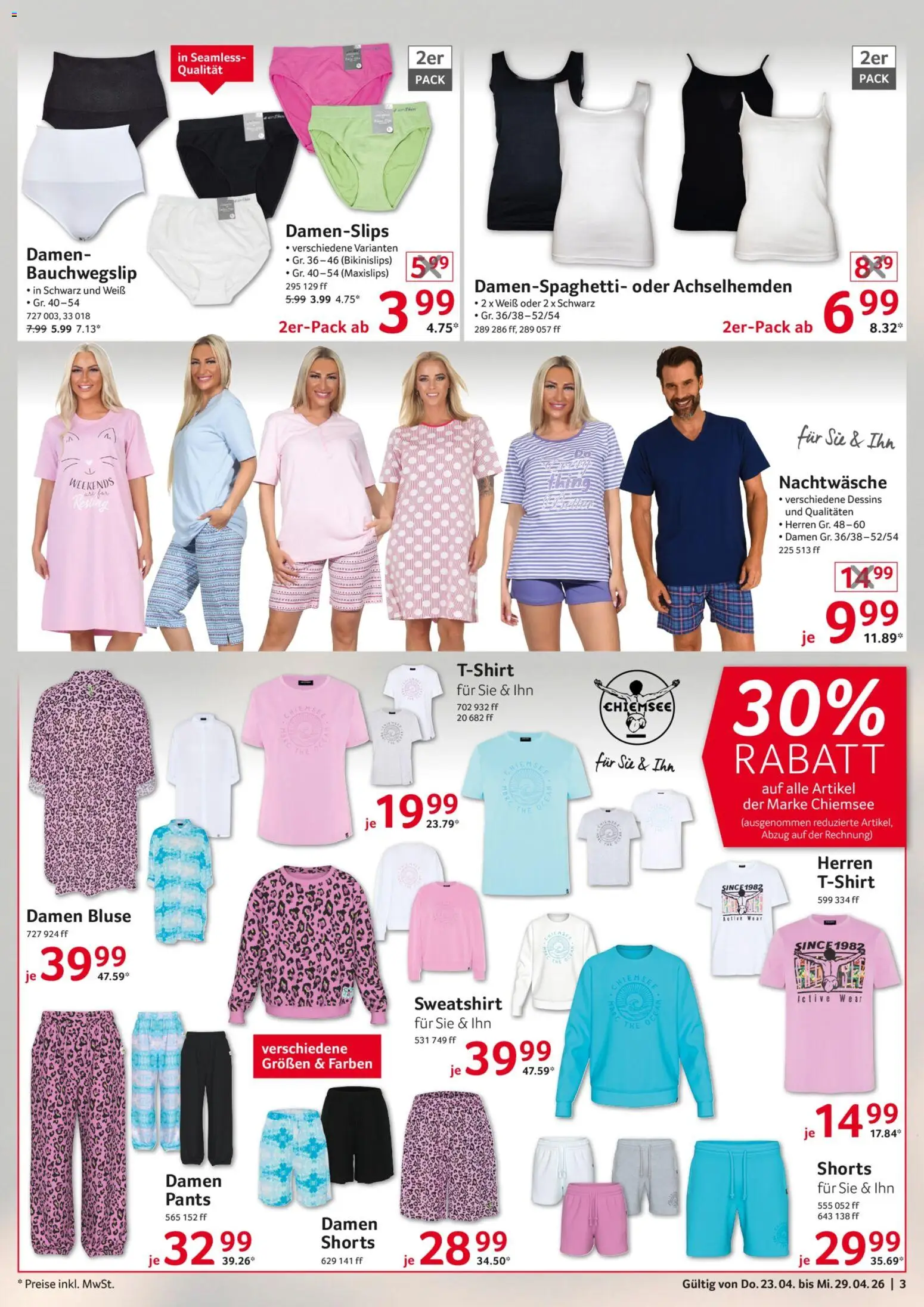 Selgros Non Food – gültig ab 23.04.2026 | Seite: 3 | Produkte: Sweatshirt, Bluse