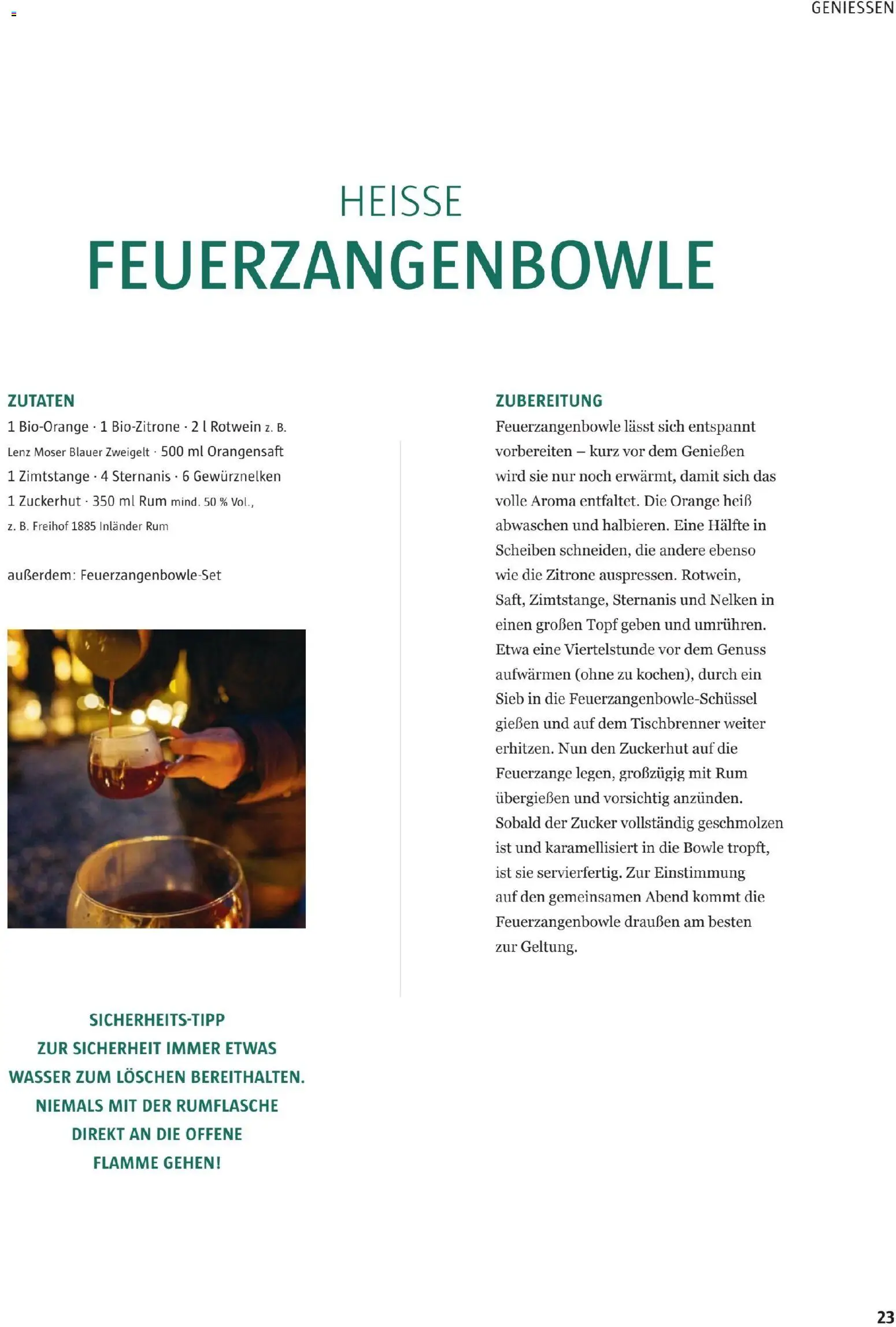 Sutterlüty B’sundrig Magazine gültig ab 17.11.2025 | Seite: 23 | Produkte: Wasser, Zucker, Zitrone