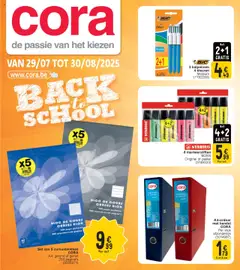 Cora - Back to school  - Voorbeeld van een folder van Cora, geldig van 29.07.2025