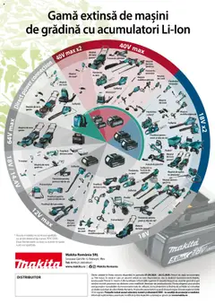 Noul catalog Makita – valabil de la 01.09.2025 | Pagină: 28 | Produse: Trimmer, Foarfecă de tuns iarba, Suflantă, Roabă