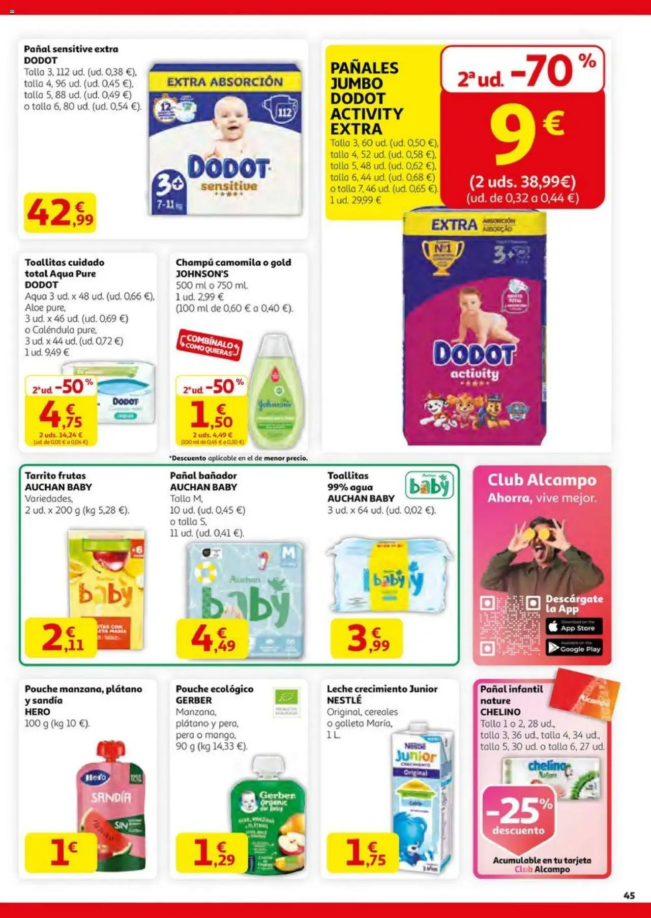 Alcampo - HG catalan  │ válido desde el 14.08.2025 | Página: 45 | Productos: Champú, Leche, Cereales, Sandía
