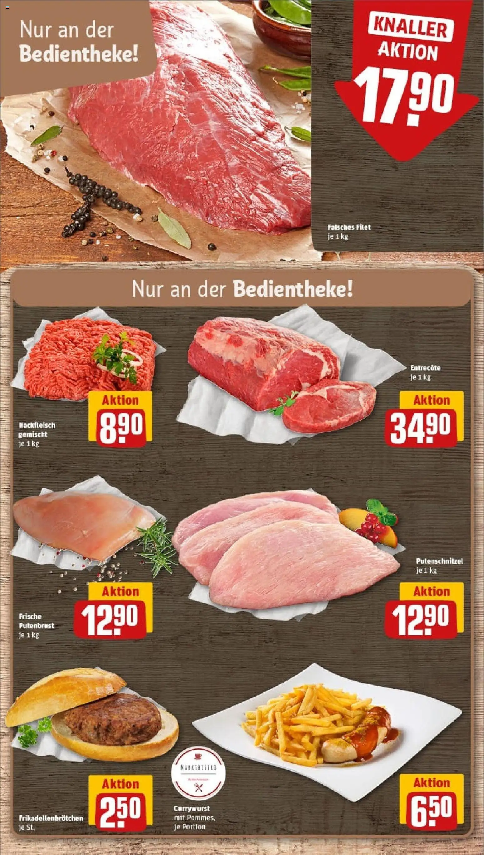 Rewe prospekt Troisdorf	 – gültig ab 26.10.2025 | Seite: 10 | Produkte: Pommes, Entrecote, Putenschnitzel, Hackfleisch