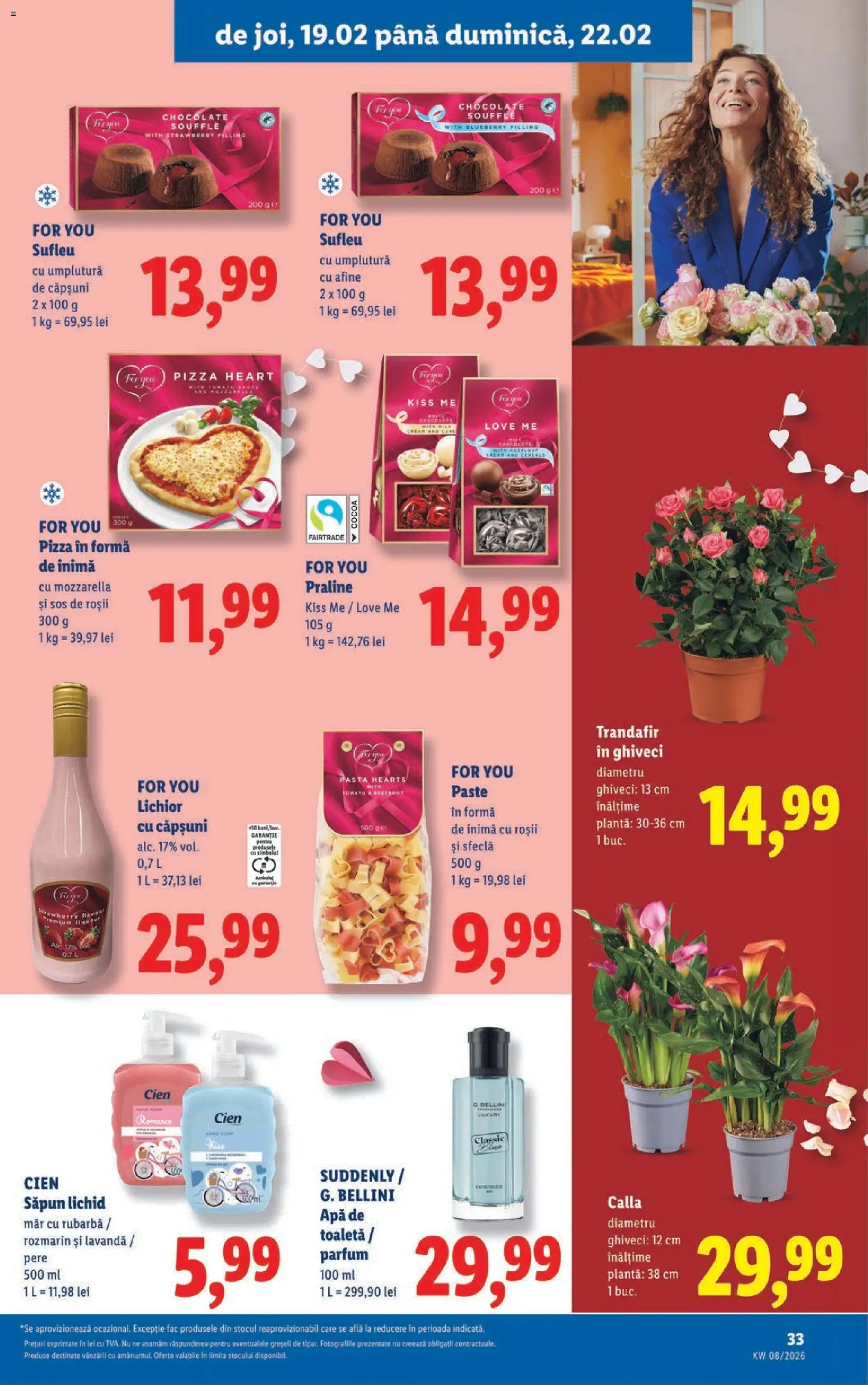 Noul catalog Lidl – valabil de la 16.02.2026 | Pagină: 33 | Produse: Toaletă, Parfum, Brokoli, Apă