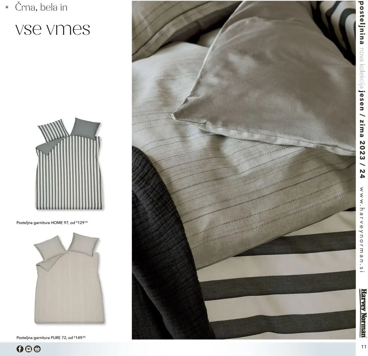 Harvey Norman katalog posteljnina jesen zima │ velja od 01.10.2023 | Stran: 11 | Izdelki: Posteljnina