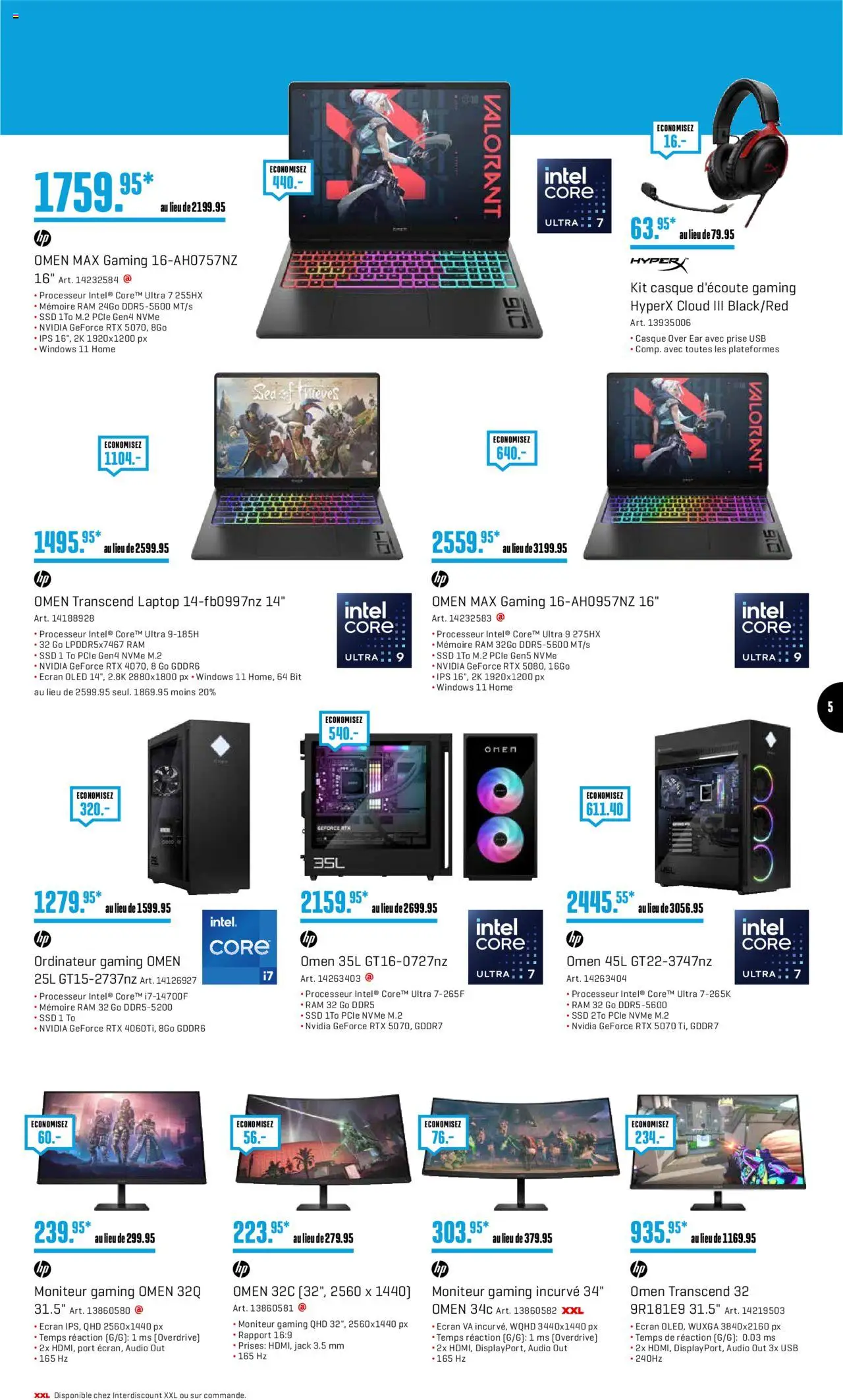 Interdiscount Aktionen FR ab 25.08.2025 | Seite: 5 | Produkte: Audio, Laptop, Usb