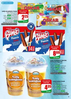 Pogląd oferty "Lody na patyku Oskar, różne rodzaje, 90 ml" - ważna od 01.04.2026 | Strona: 35
