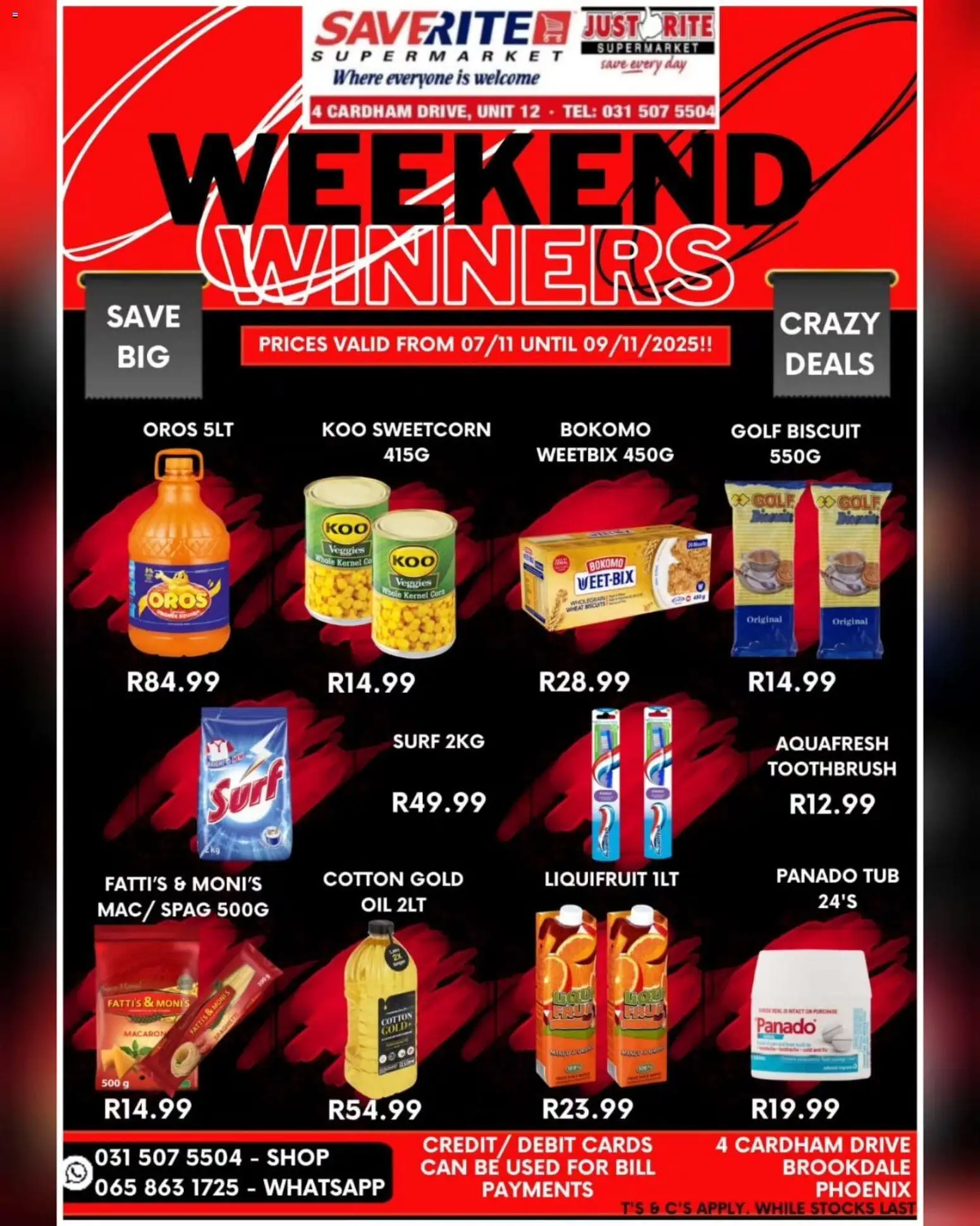 New Saverite catalogue – valid from 07.11.2025 | Page: 1 | Products: Oil, Toothbrush