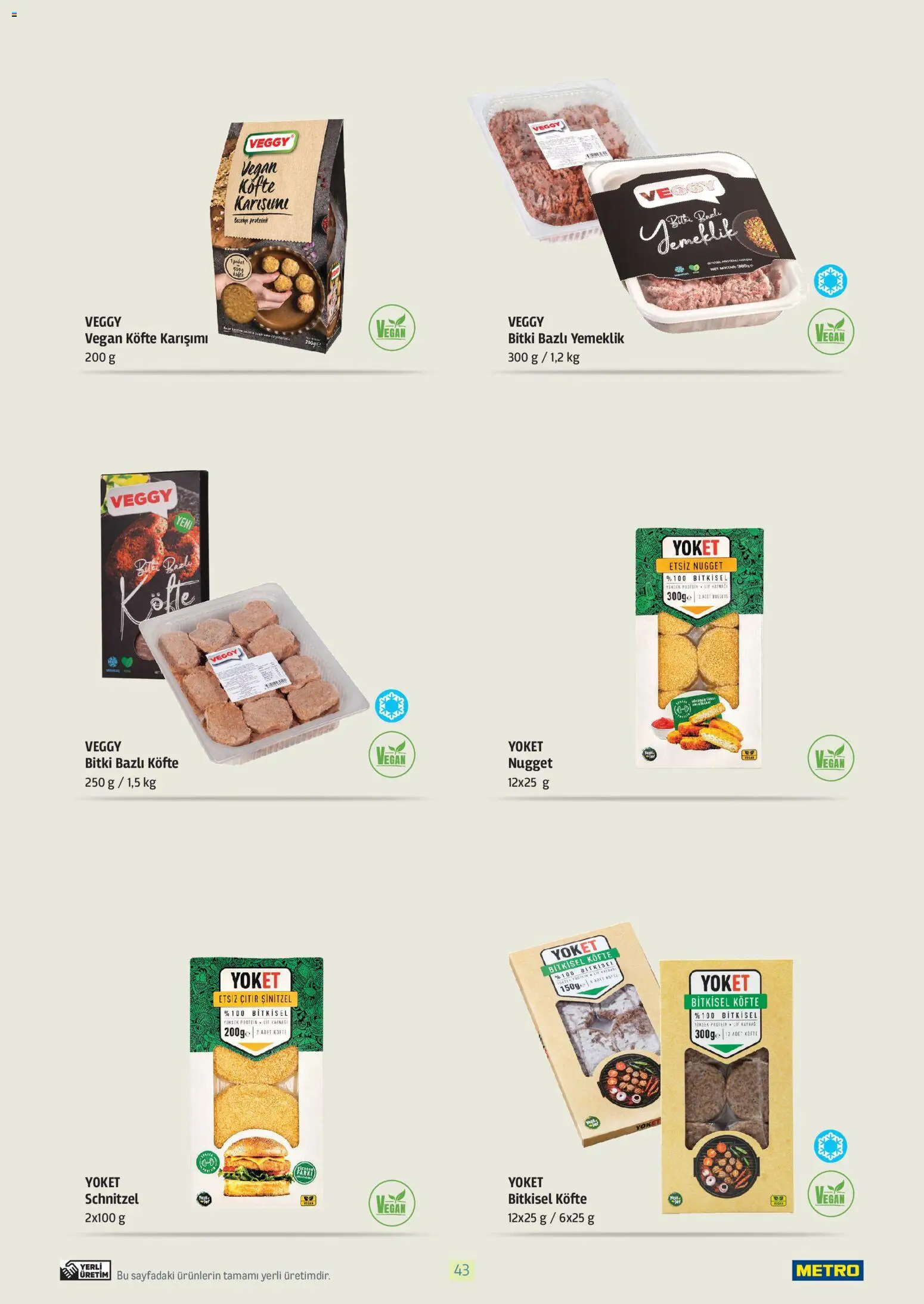 Metro - Bitki Bazlı ve Vegan 2025 - 21.10.2025 tarihinden itibaren geçerlidir | Sayfa: 43