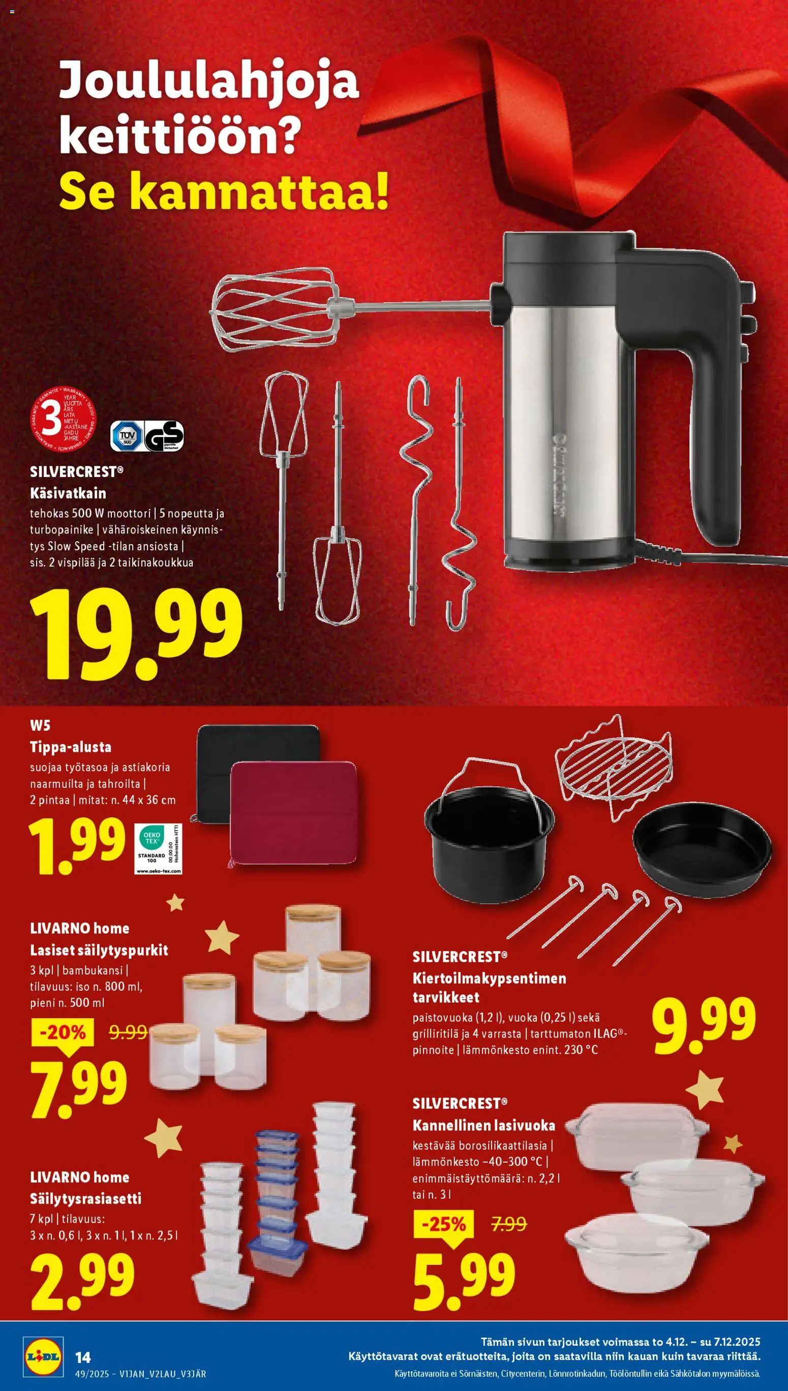 Lidl tarjoukset – voimassa 04.12.2025 alkaen | Sivu: 16