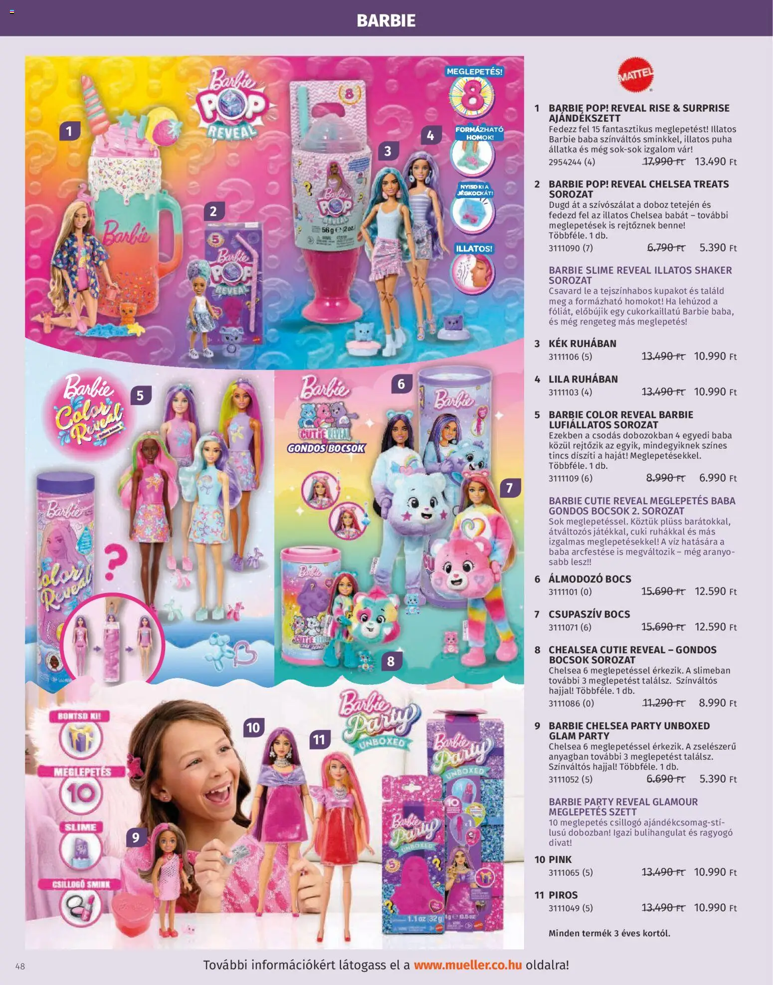 Müller akciós ujság - amely érvényes a következő dátumtól: 27.10.2025 | Oldal: 48 | Termékek: Plüss, Doboz, Smink