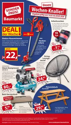 Sonderpreis Baumarkt Prospekt 	 ab 14.03.2026 gültig
