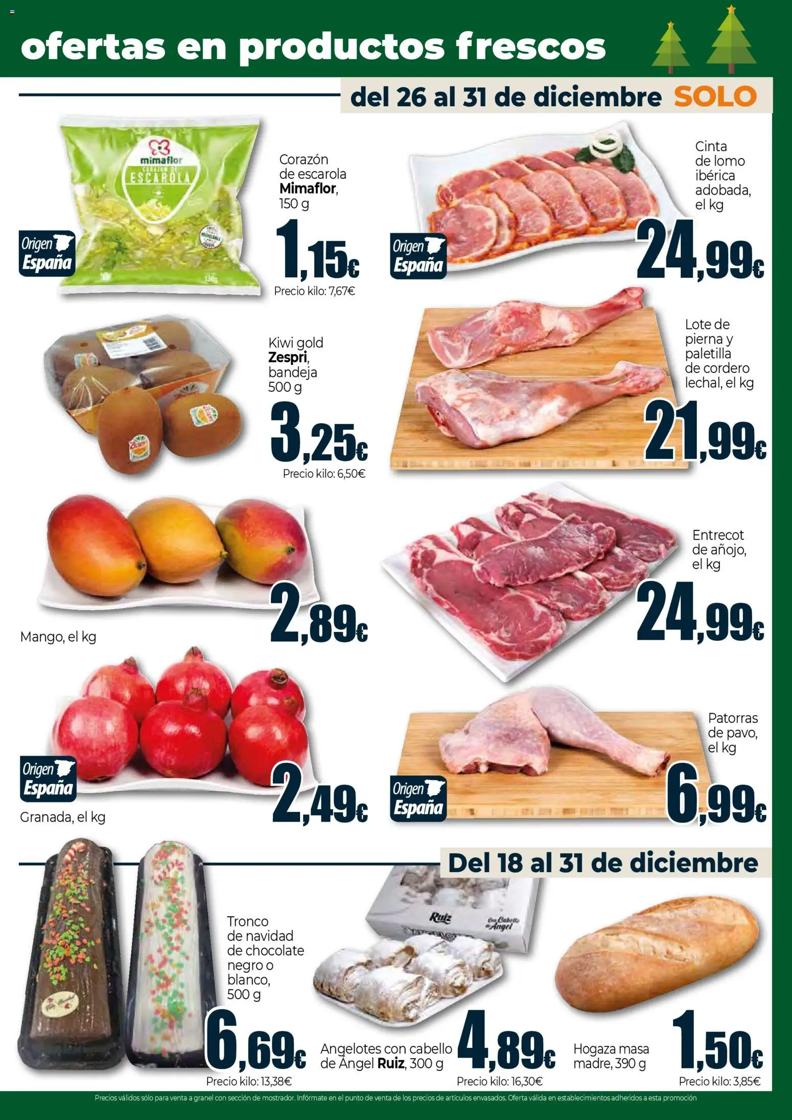 Unide folleto │ válido desde el 18.12.2025 | Página: 3 | Productos: Chocolate, Kiwi, Φίλτρο καφέ, Bandeja