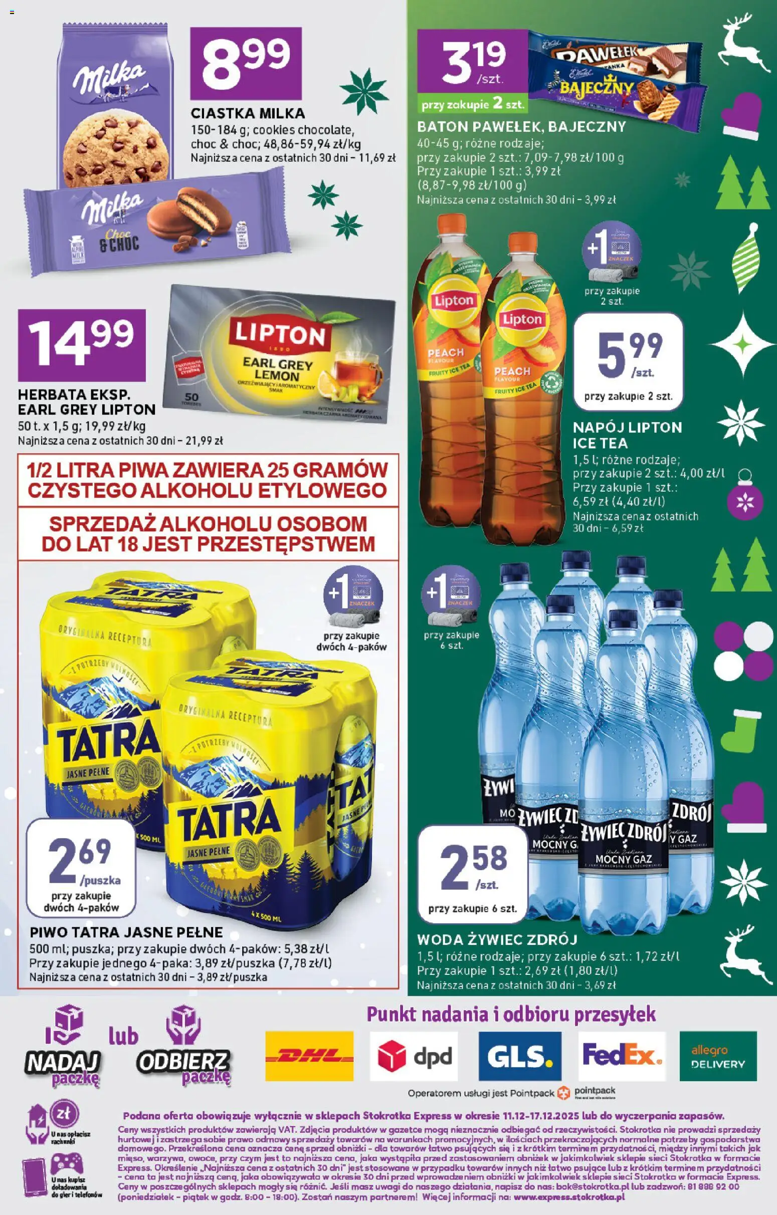 Stokrotka Gazetka - Express od 11.12.2025 | Strona: 6 | Produkty: Stokrotka, Baton, Piwo, Herbata