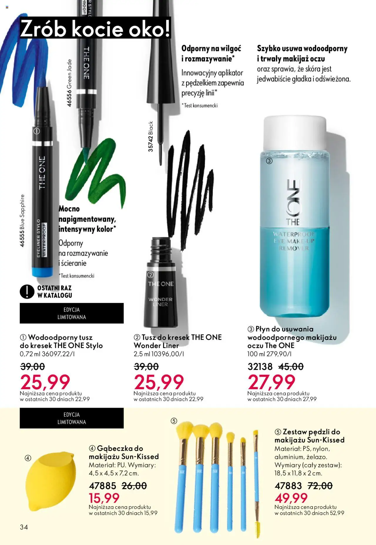 Oriflame Katalog 14 2025 od 01.10.2025 | Strona: 34 | Produkty: Makijaż, Eyeliner