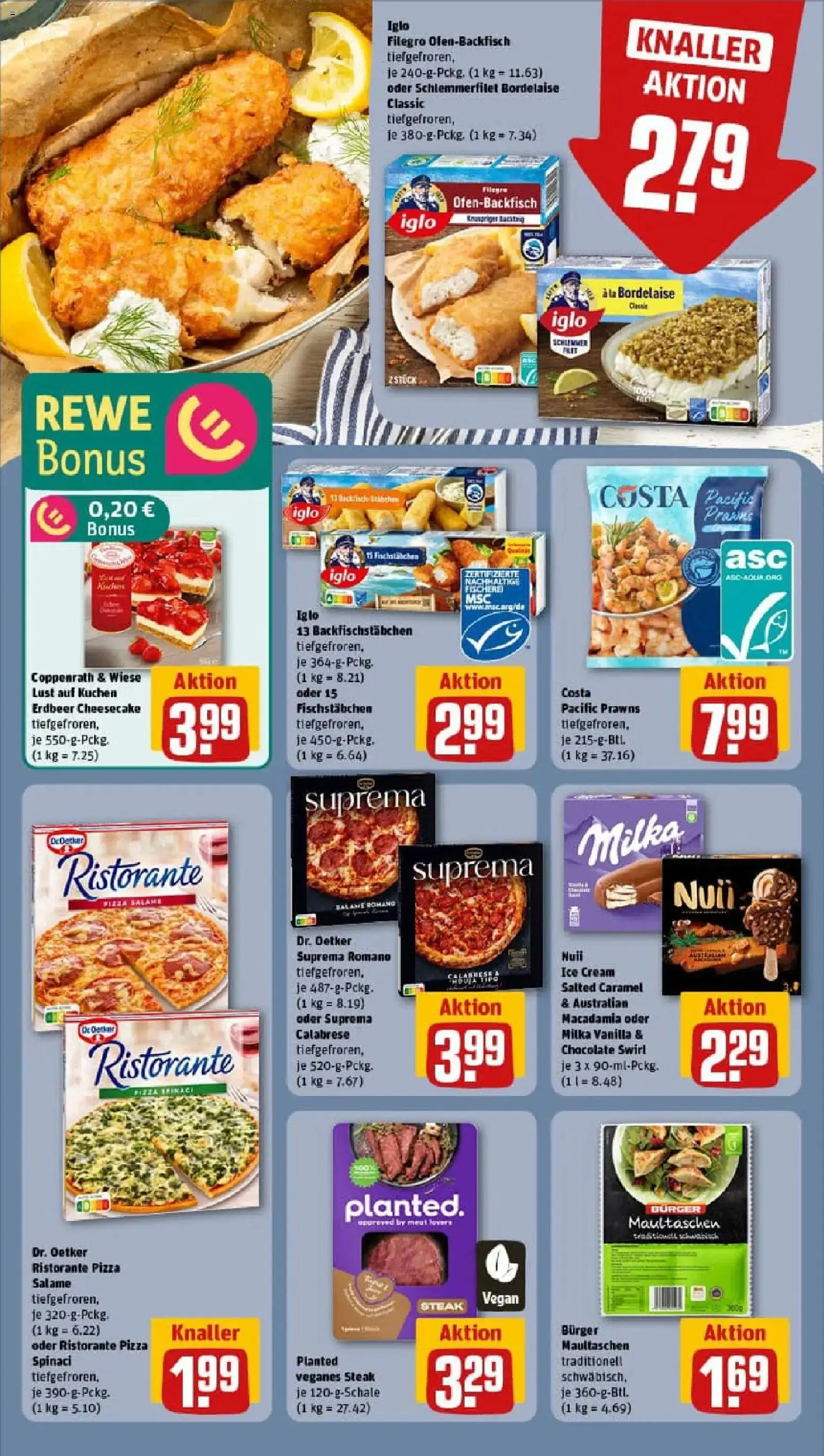 Rewe prospekt Eichstetten Am Kaiserstuhl	 – gültig ab 18.01.2026 | Seite: 16 | Produkte: Burger, Milka, Pizza, Kuchen