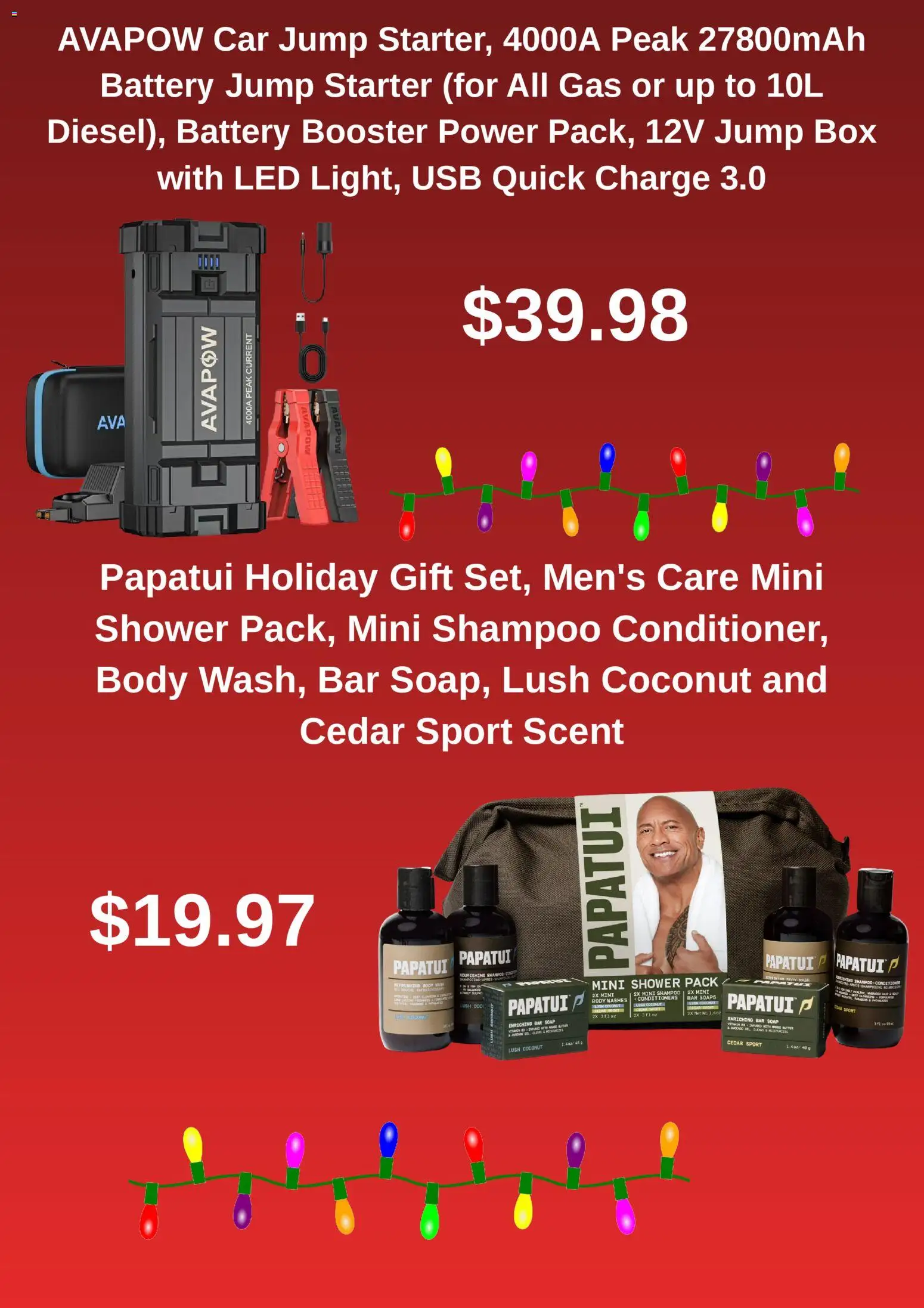 Walmart Catalogue valid from 16.12.2025 | Page: 3 | Products: Box, Shampoo, Battery, Shower