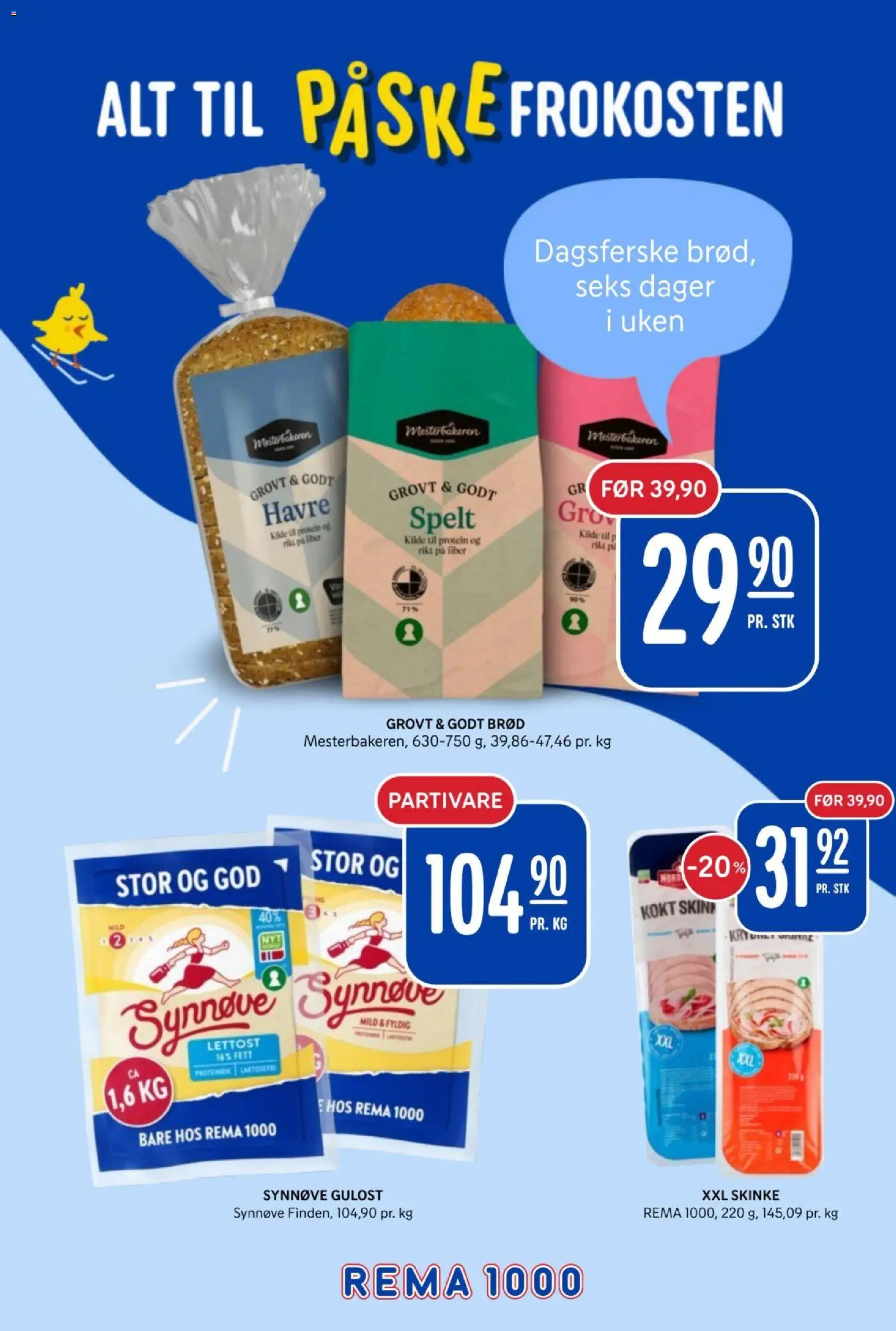 {H1} | Side: 26 | Produkter: Brød, Skinke, Gulost, Necessär