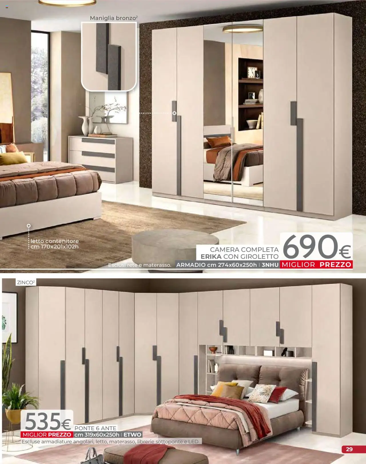 Volantino Mondo Convenienza del 09.09.2025 | Pagina: 31 | Prodotti: Letto contenitore, Contenitore, Letto, Armadio