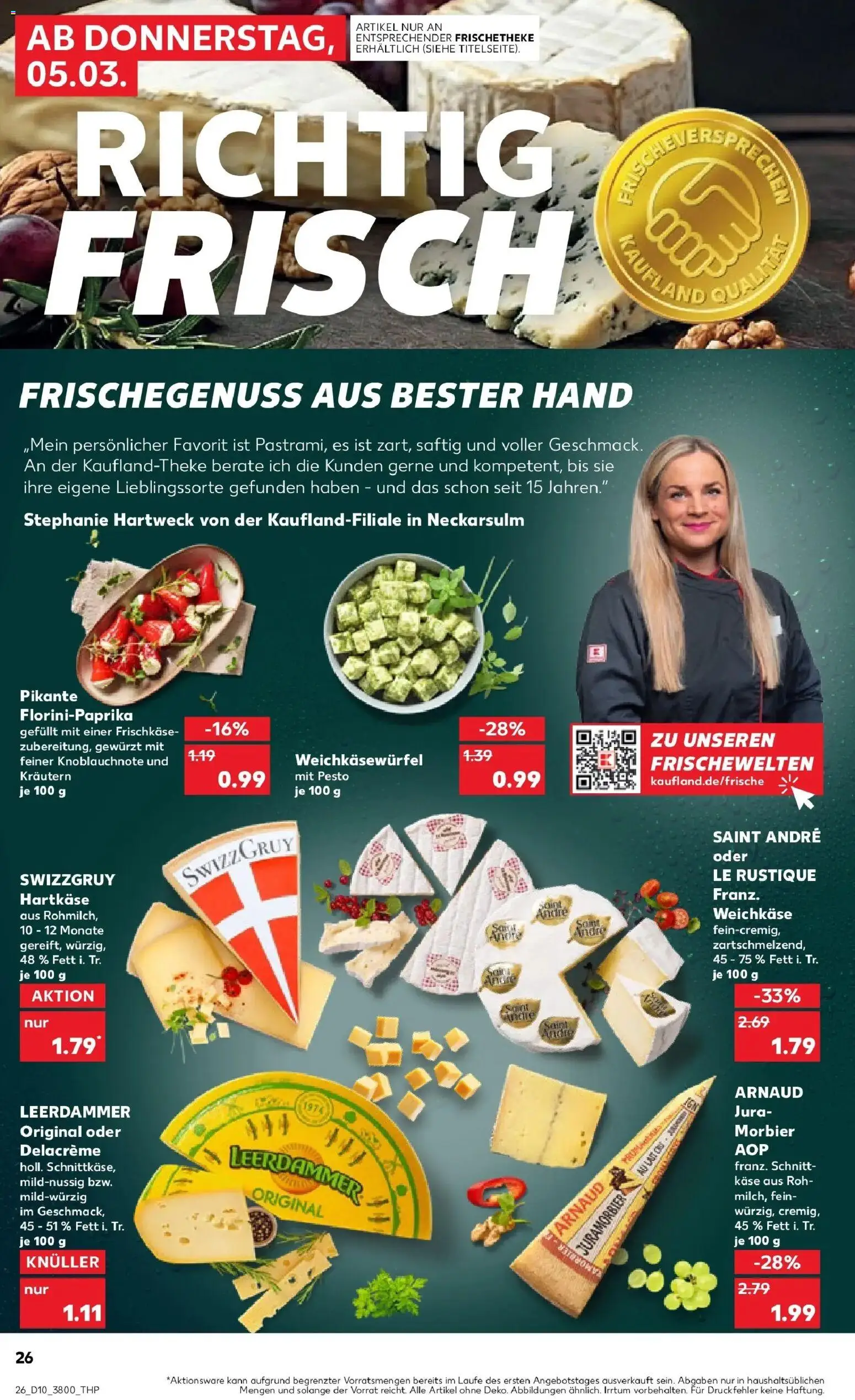 Kaufland Prospekt Aschersleben	 – gültig ab 05.03.2026 | Seite: 26 | Produkte: Jura, Käse, Leerdammer, Frischkase