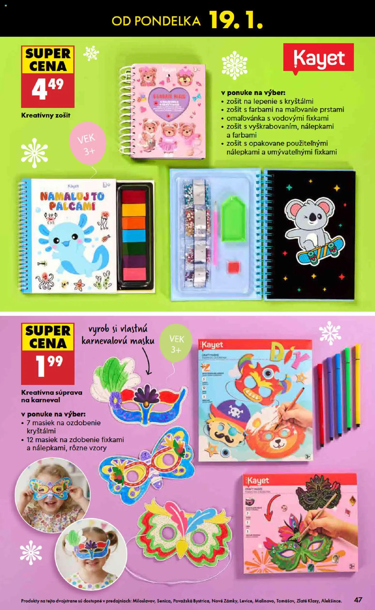 Nové Biedronka akcie – leták je platný od 15.01.2026 | Strana: 47 | Produkty: Zošit