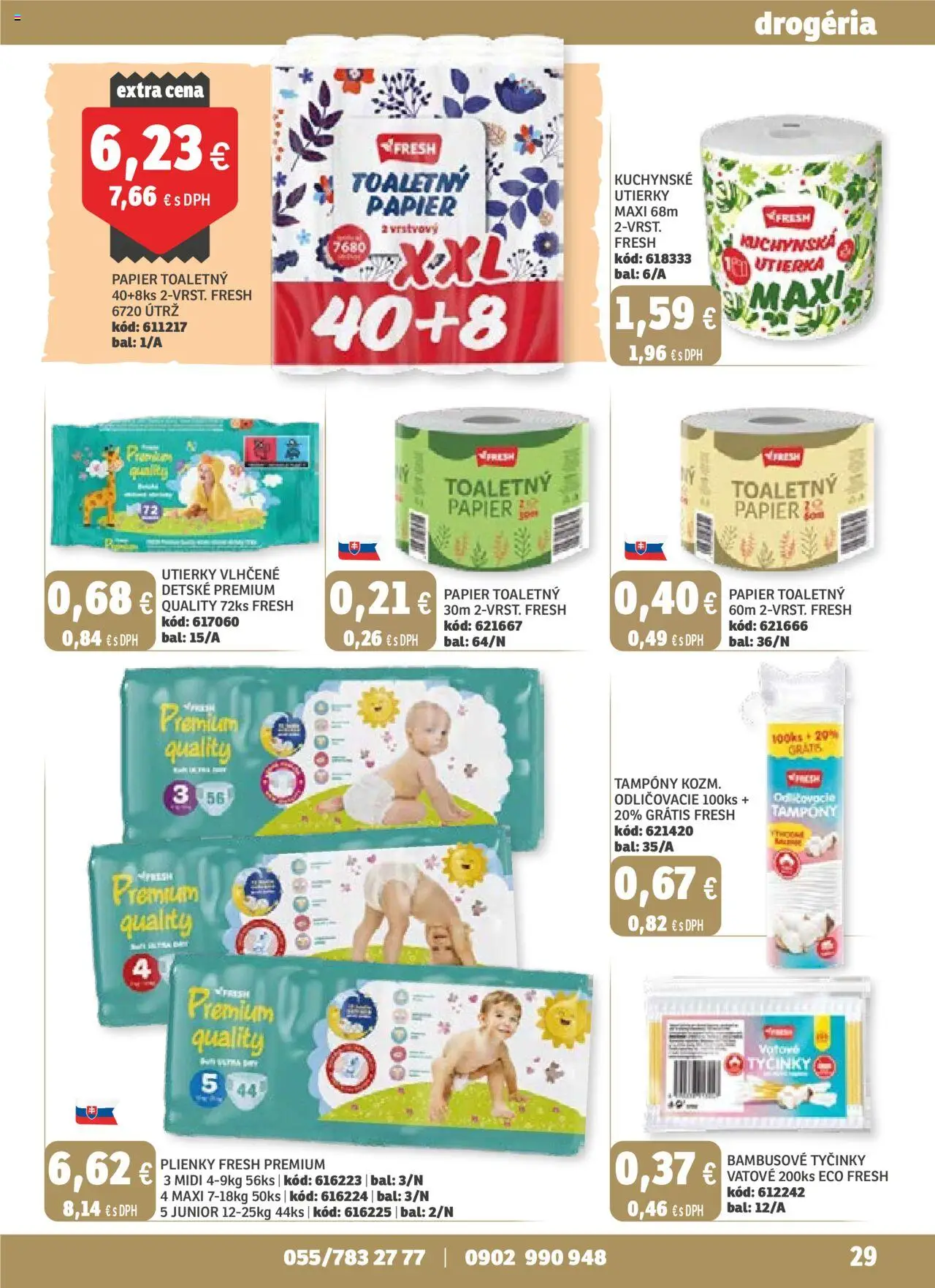 Nové Labaš akcie – leták je platný od 19.09.2025 | Strana: 29 | Produkty: Toaletný papier, Plienky