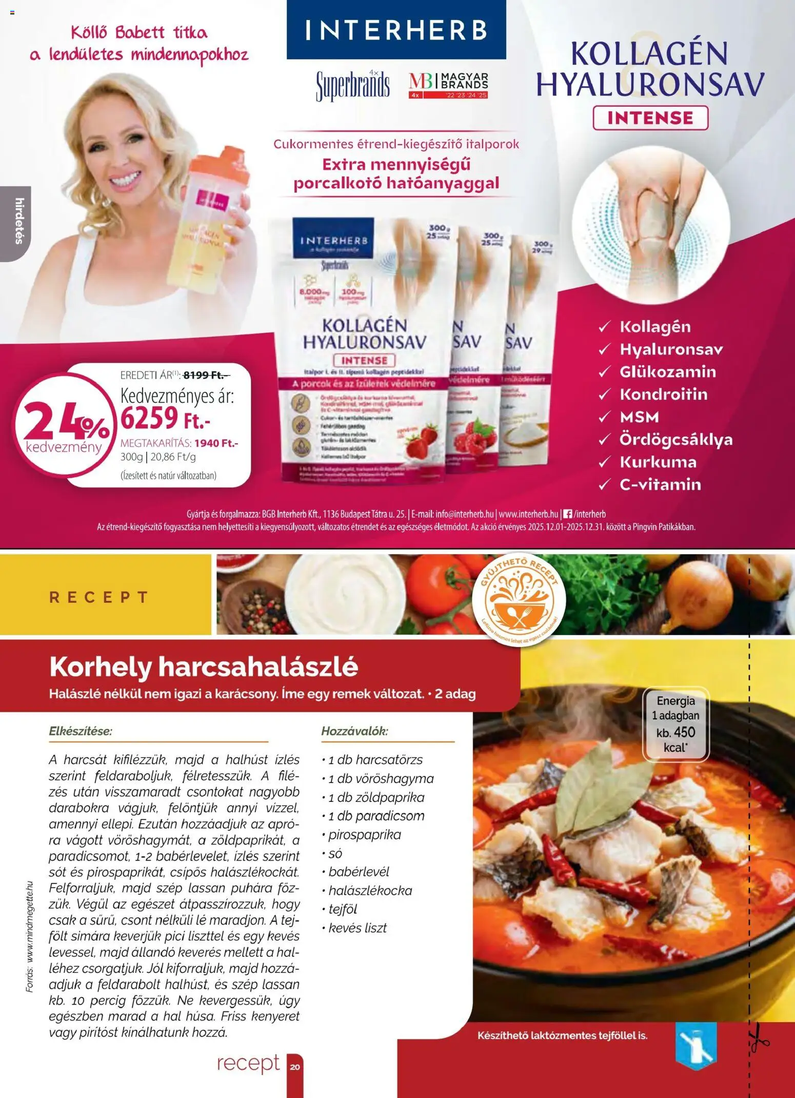 Pingvin Patika akciós ujság - amely érvényes a következő dátumtól: 01.12.2025 | Oldal: 20 | Termékek: Vöröshagyma, Tejföl, Italpor, Só