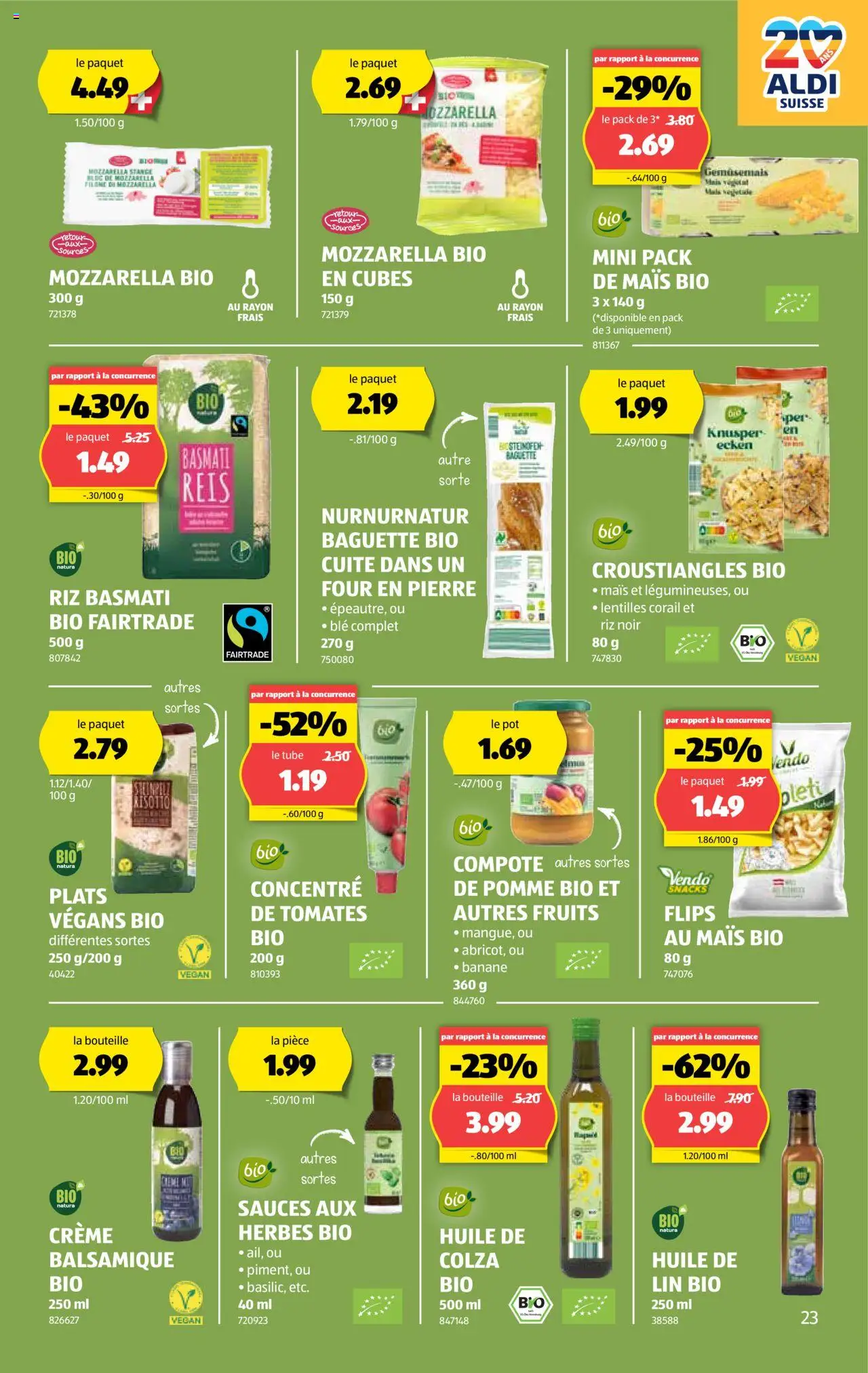 Aldi Prospectus ab 21.08.2025 | Seite: 24 | Produkte: Baguette, Reis, Creme