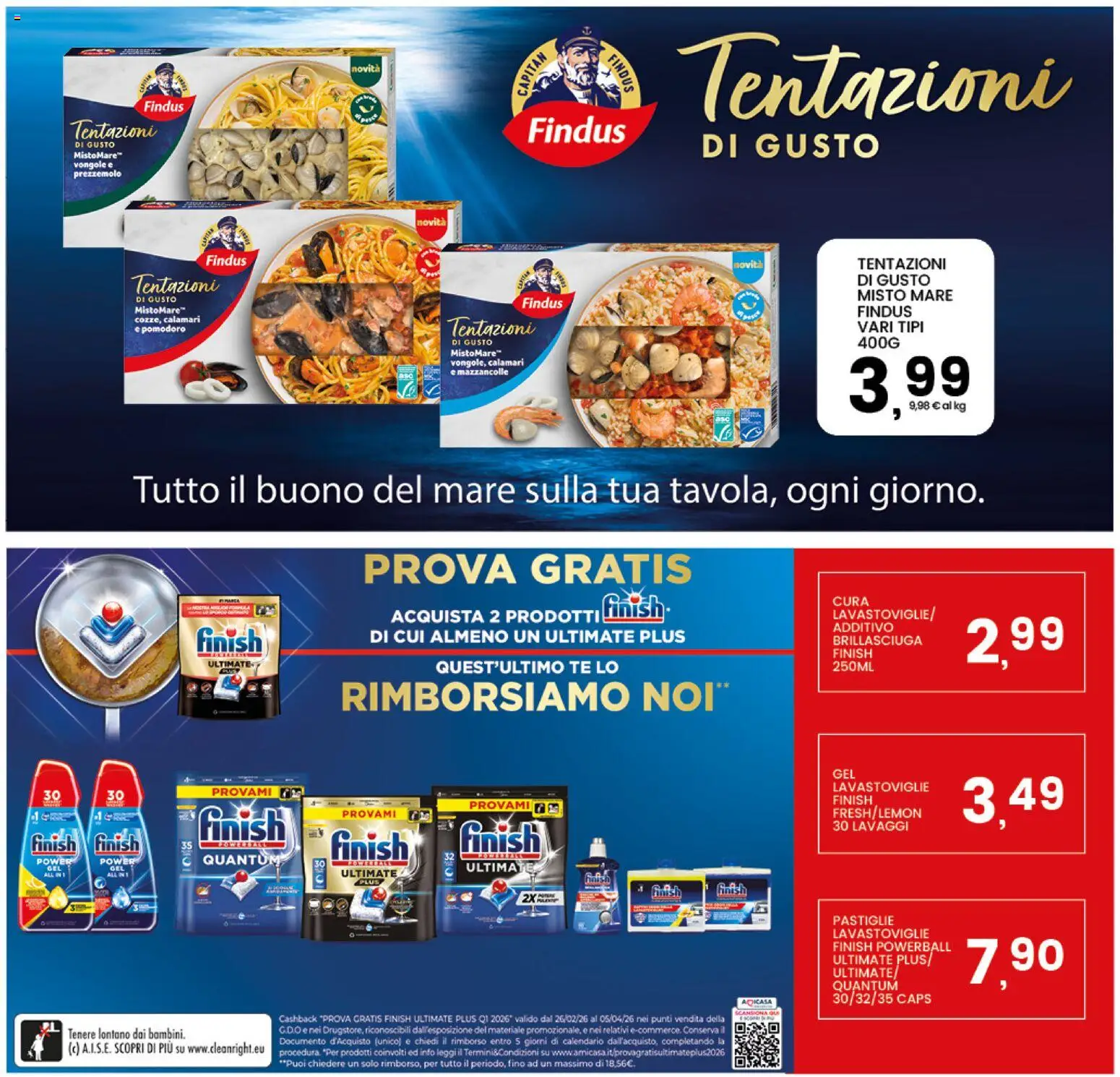 Volantino Interspar del 16.03.2026 | Pagina: 30 | Prodotti: Tè, Vongole, Calamari, Pomodoro