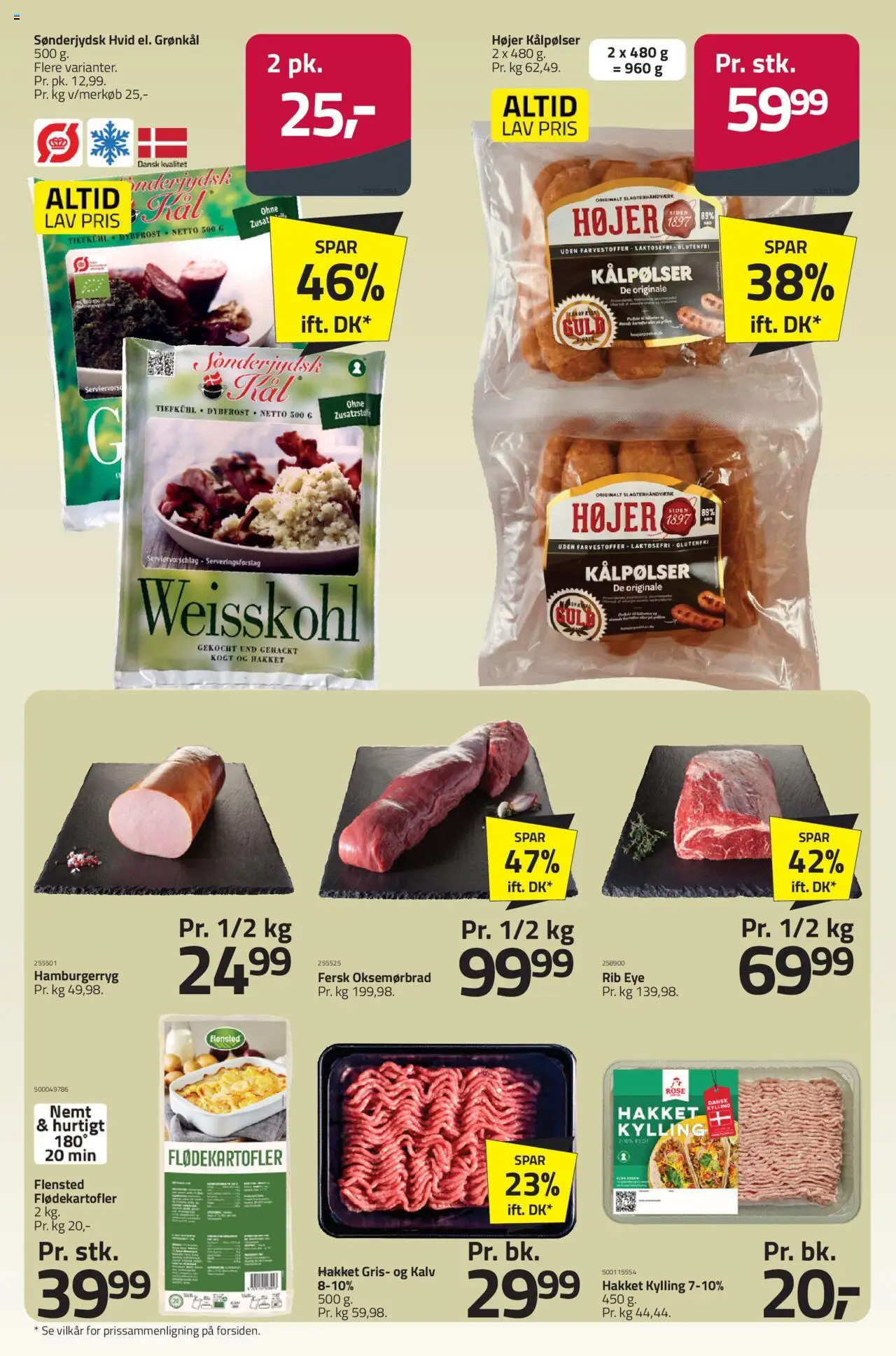 Fleggaard tilbudsavis – gyldig fra 08.10.2025 | Side: 17 | Produkter: Hamburgerryg, Grønkål