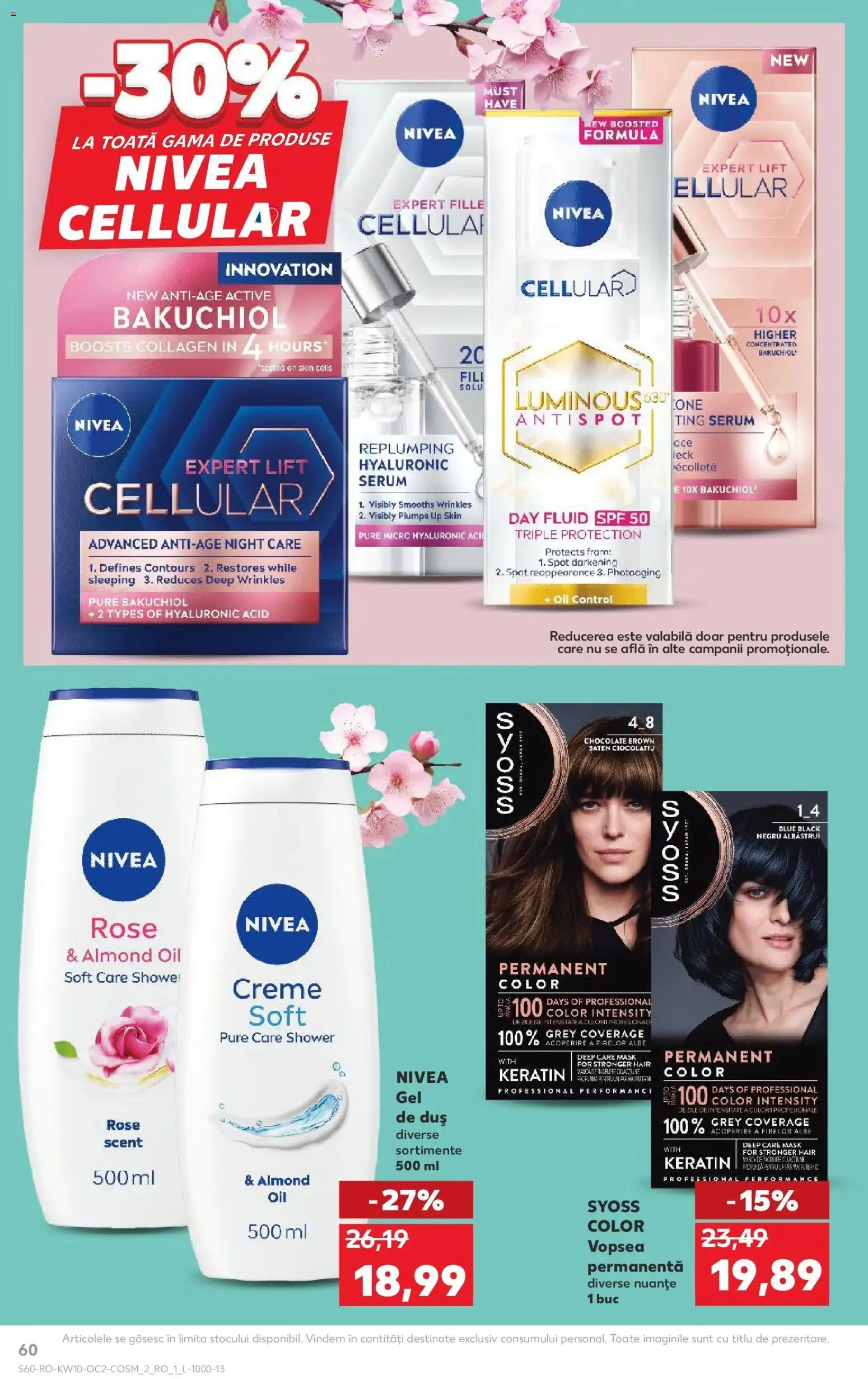 Noul catalog Kaufland – valabil de la 04.03.2026 | Pagină: 60 | Produse: Serum, Vopsea, Duș