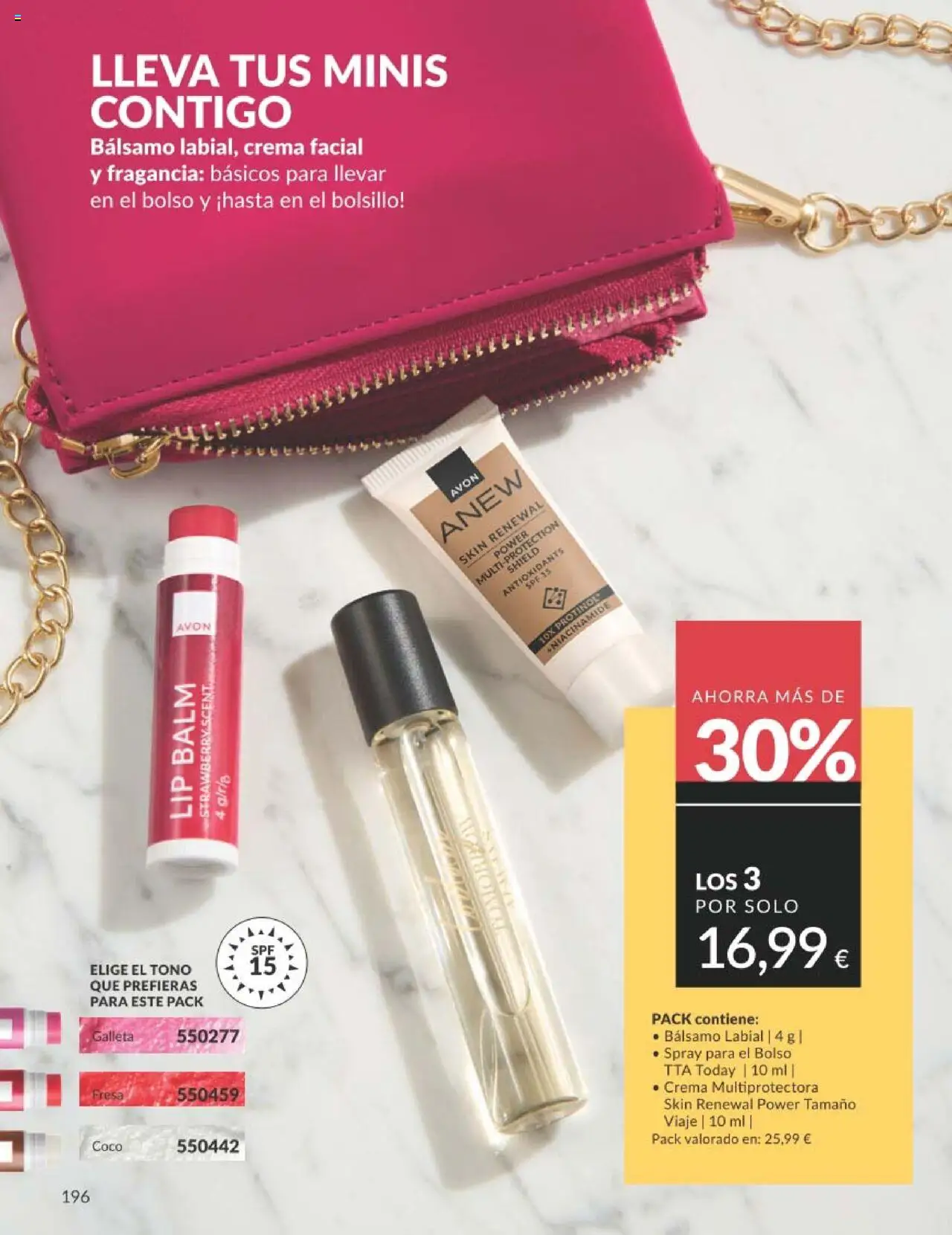 Catálogo AVON campaña 7 │ válido desde el 01.07.2025 | Página: 196 | Productos: Fragancia, Crema facial, Bolso, Crema