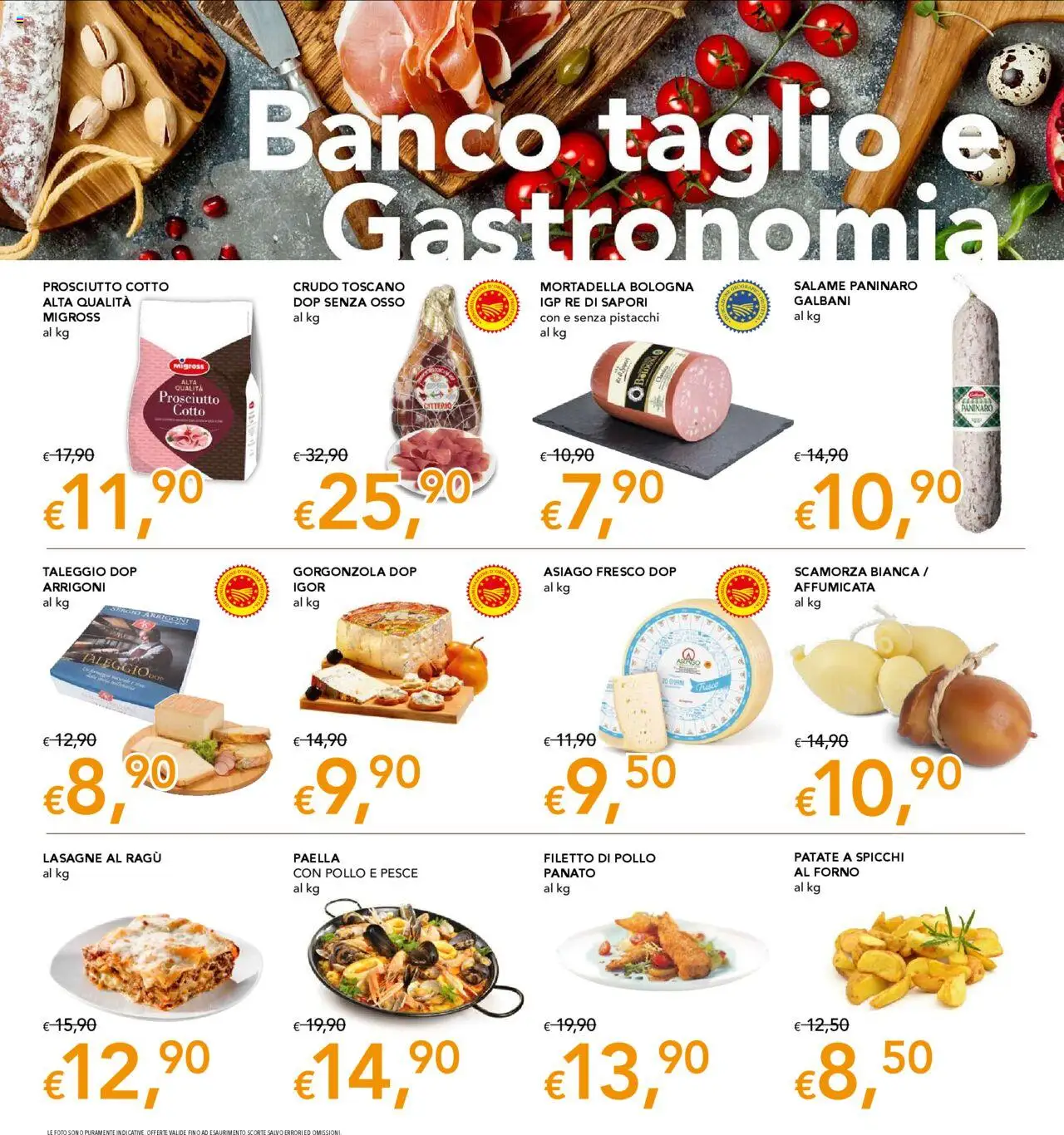 Volantino Migross del 13.08.2025 | Pagina: 4 | Prodotti: Pesce, Prosciutto, Pistacchi, Paella
