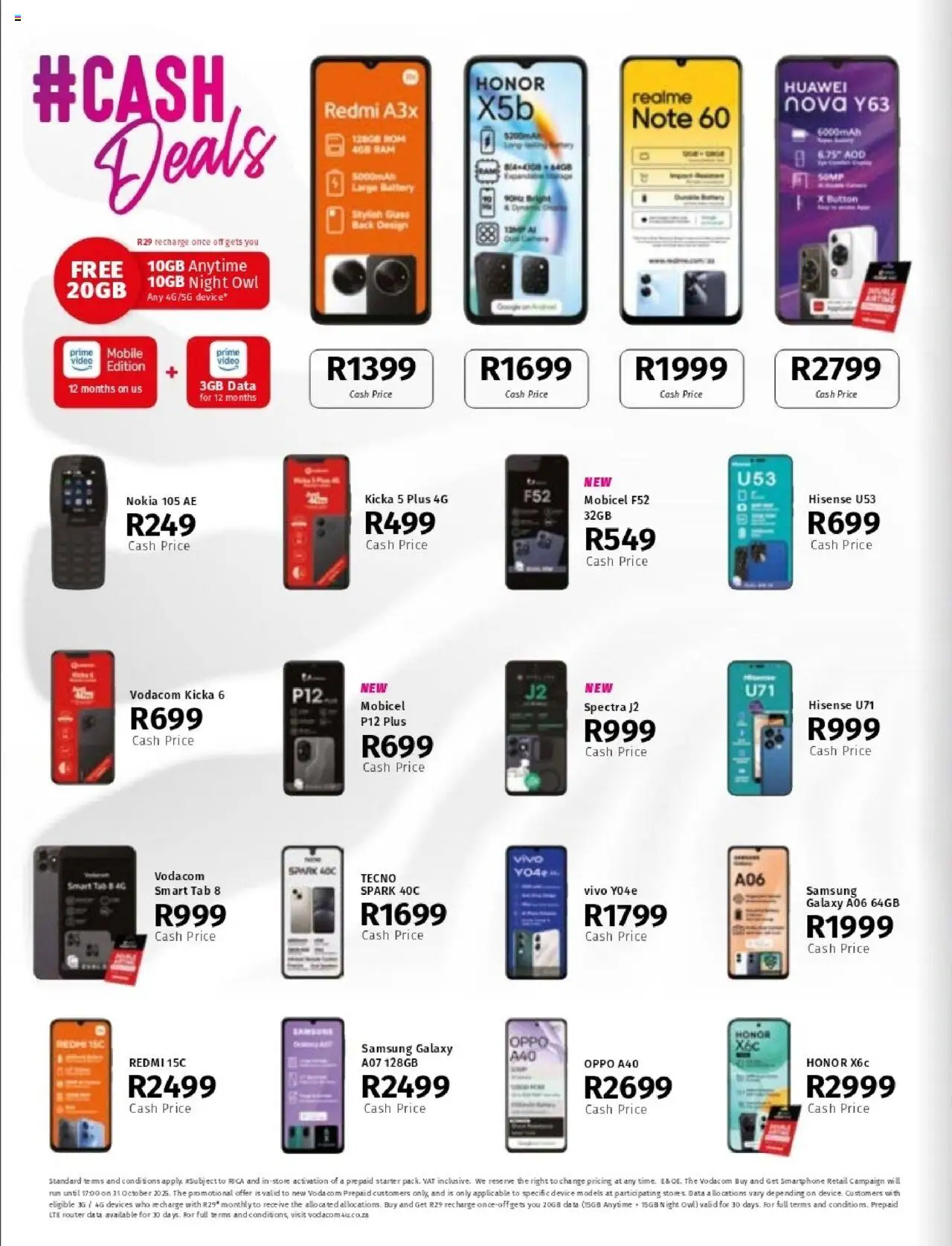 New Vodacom catalogue – valid from 07.10.2025 | Page: 26 | Products: Data, Router, Smartphone, Battery